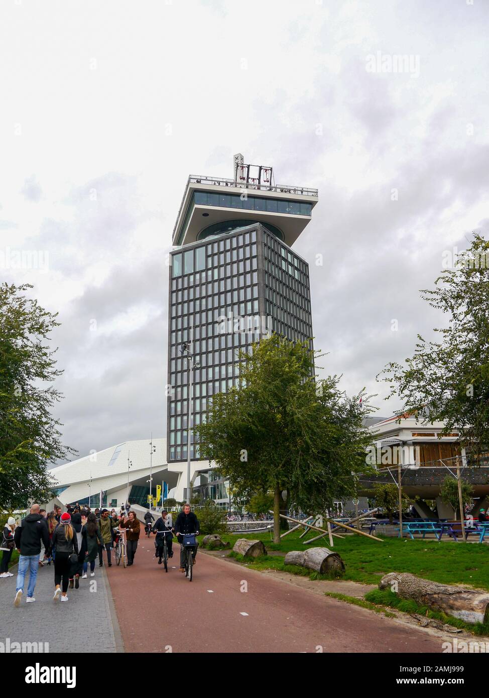 Amsterdam Lookout Tower, Amsterdam, Paesi Bassi Foto Stock