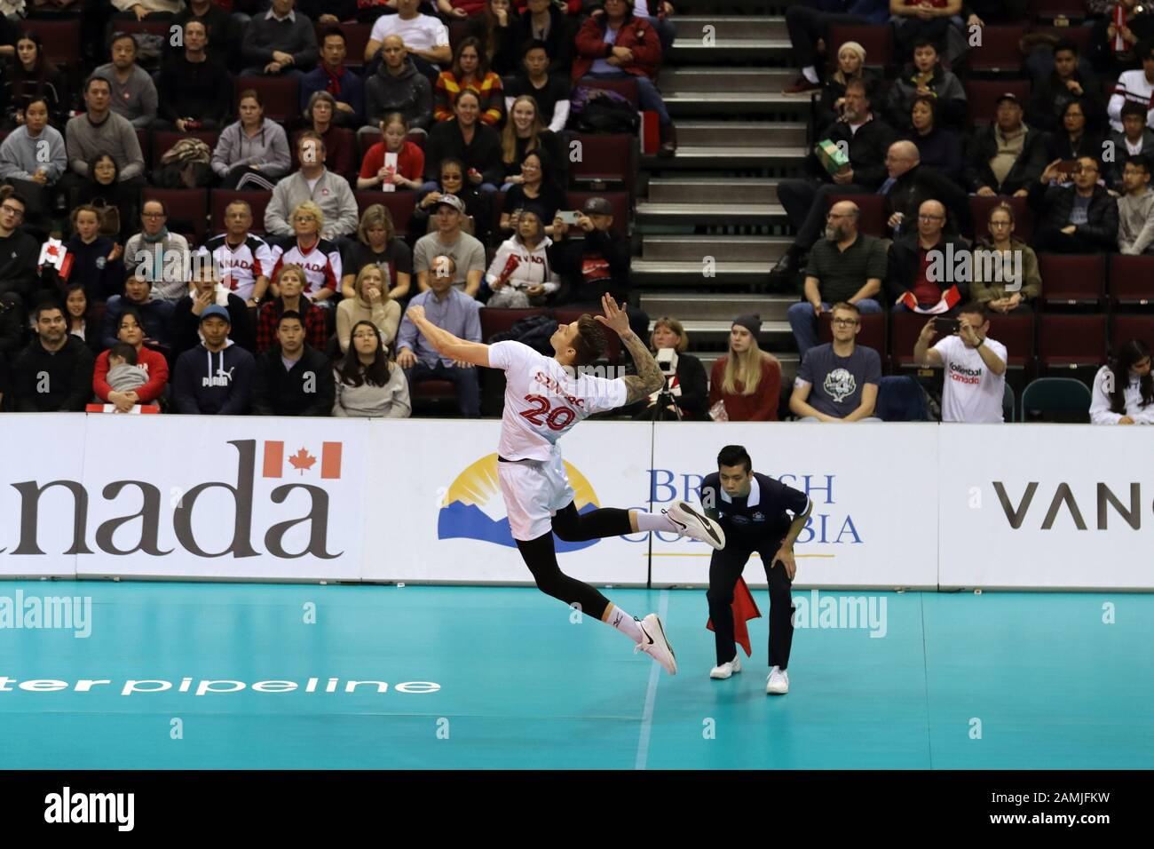 TEAM Canada Senior Maschile di pallavolo al coperto Foto Stock