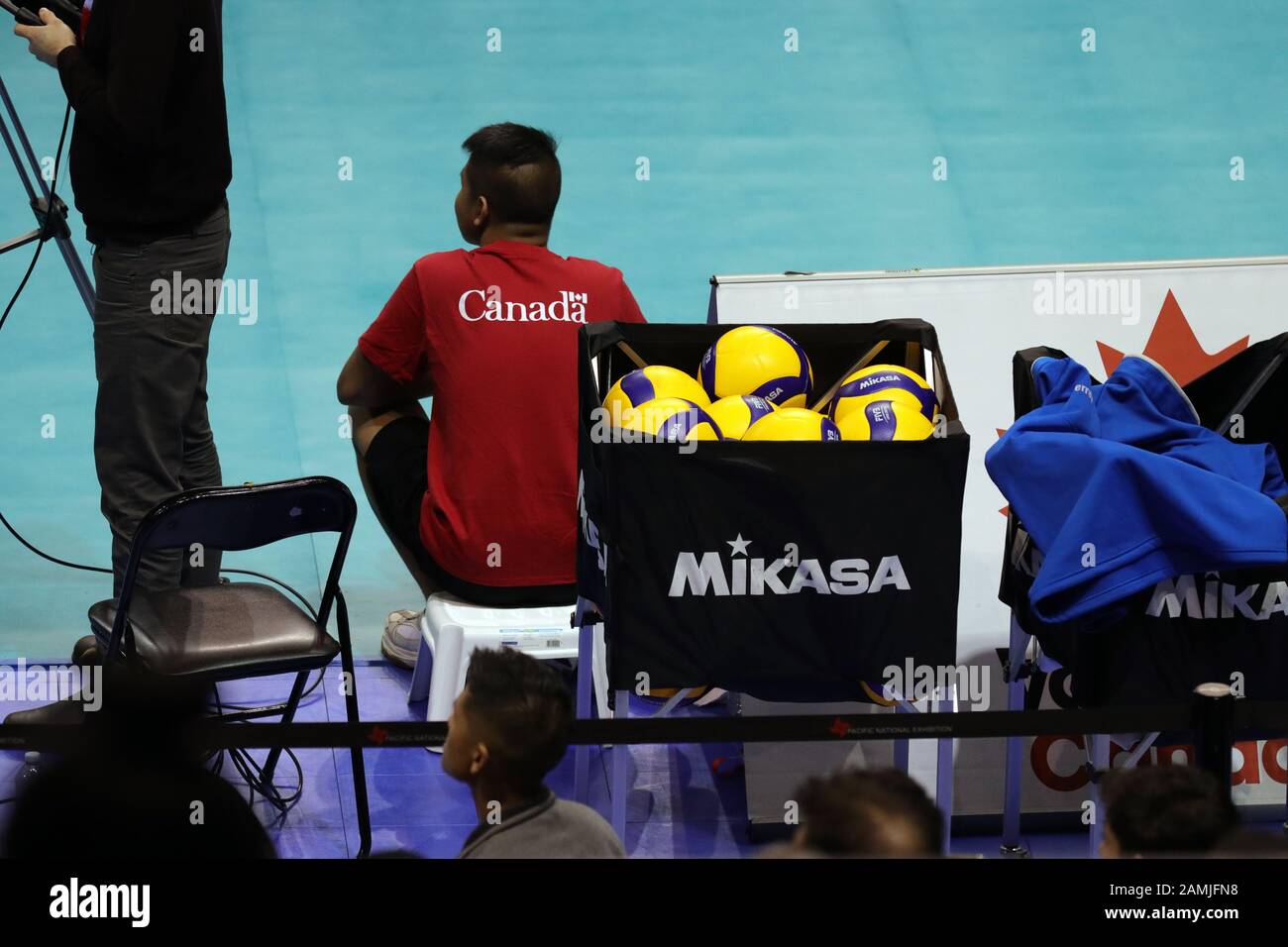 TEAM Canada Senior Maschile di pallavolo al coperto Foto Stock