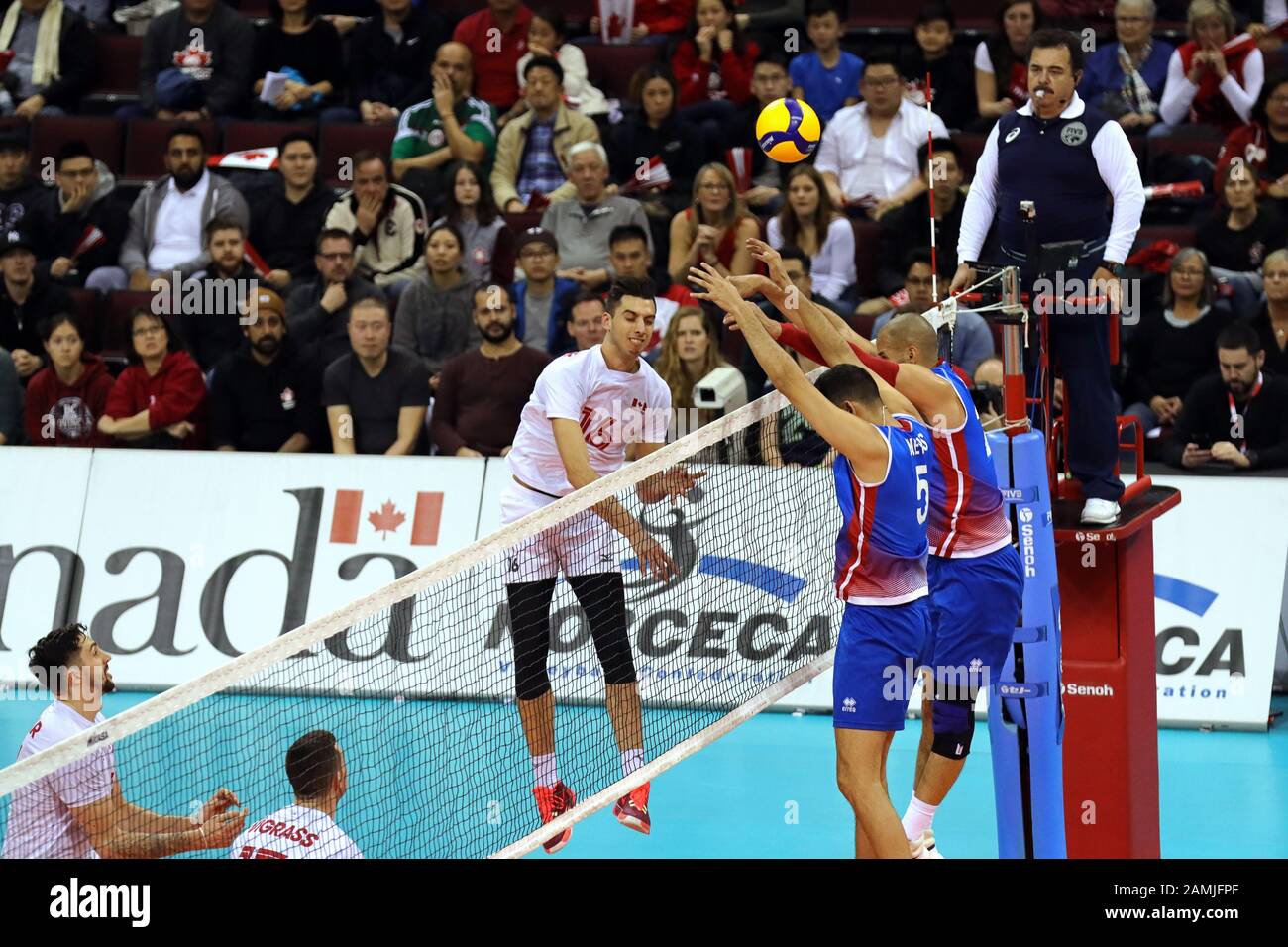 TEAM Canada Senior Maschile di pallavolo al coperto Foto Stock