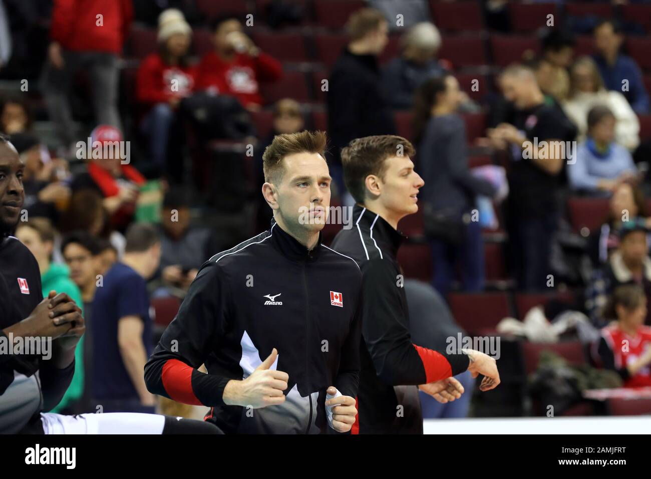 TEAM Canada Senior Maschile di pallavolo al coperto Foto Stock