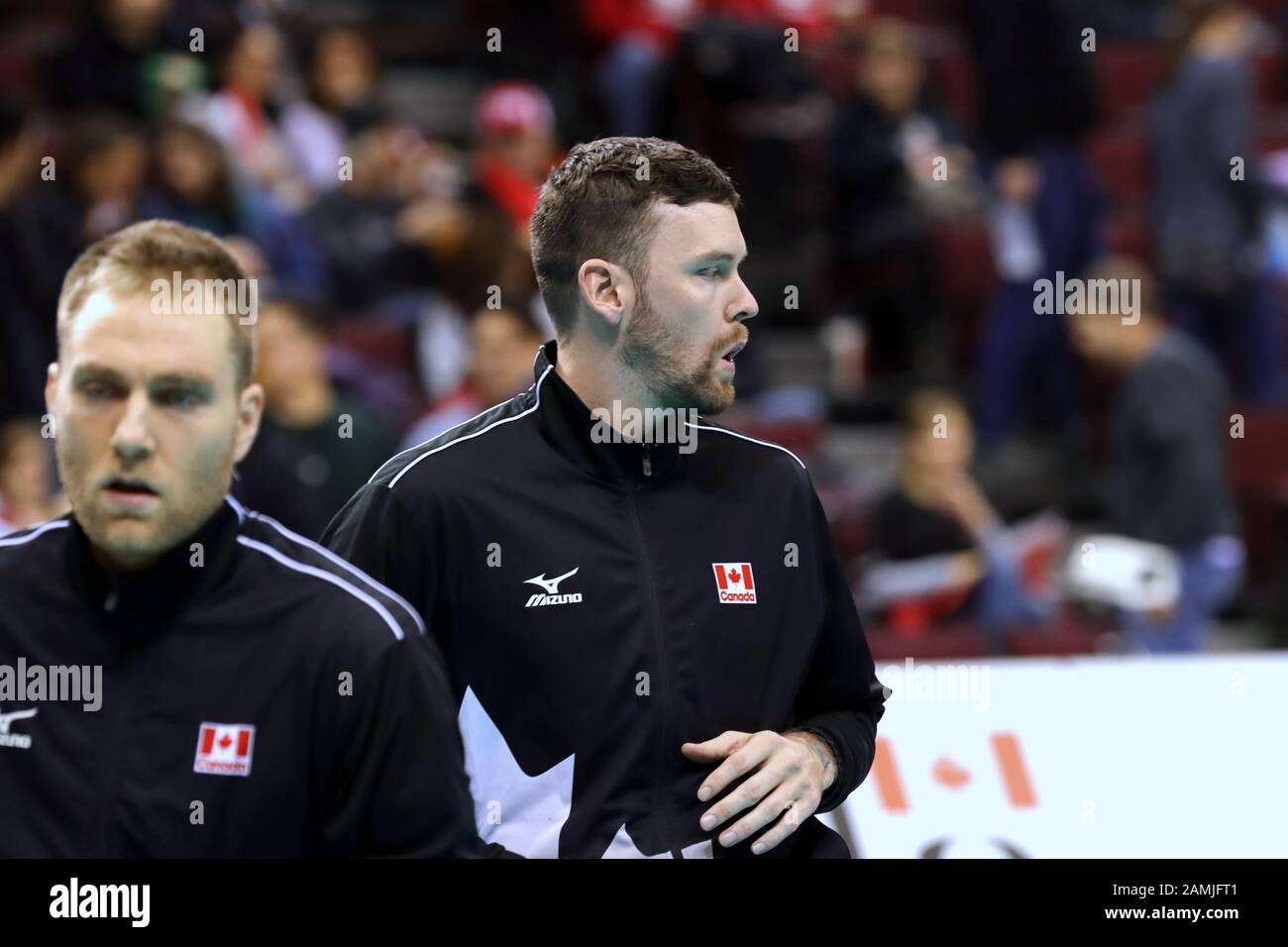 TEAM Canada Senior Maschile di pallavolo al coperto Foto Stock