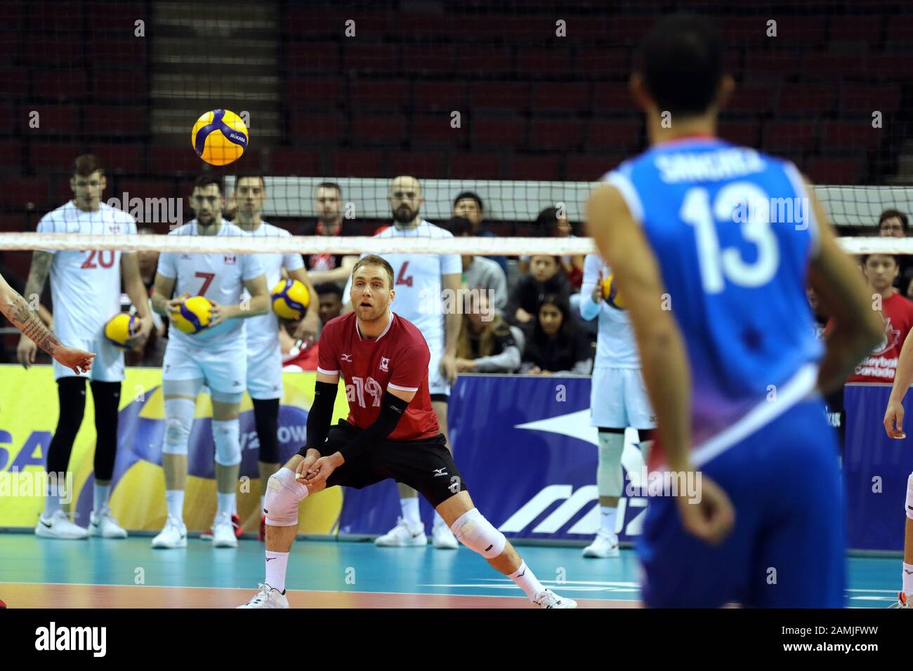 TEAM Canada Senior Maschile di pallavolo al coperto Foto Stock