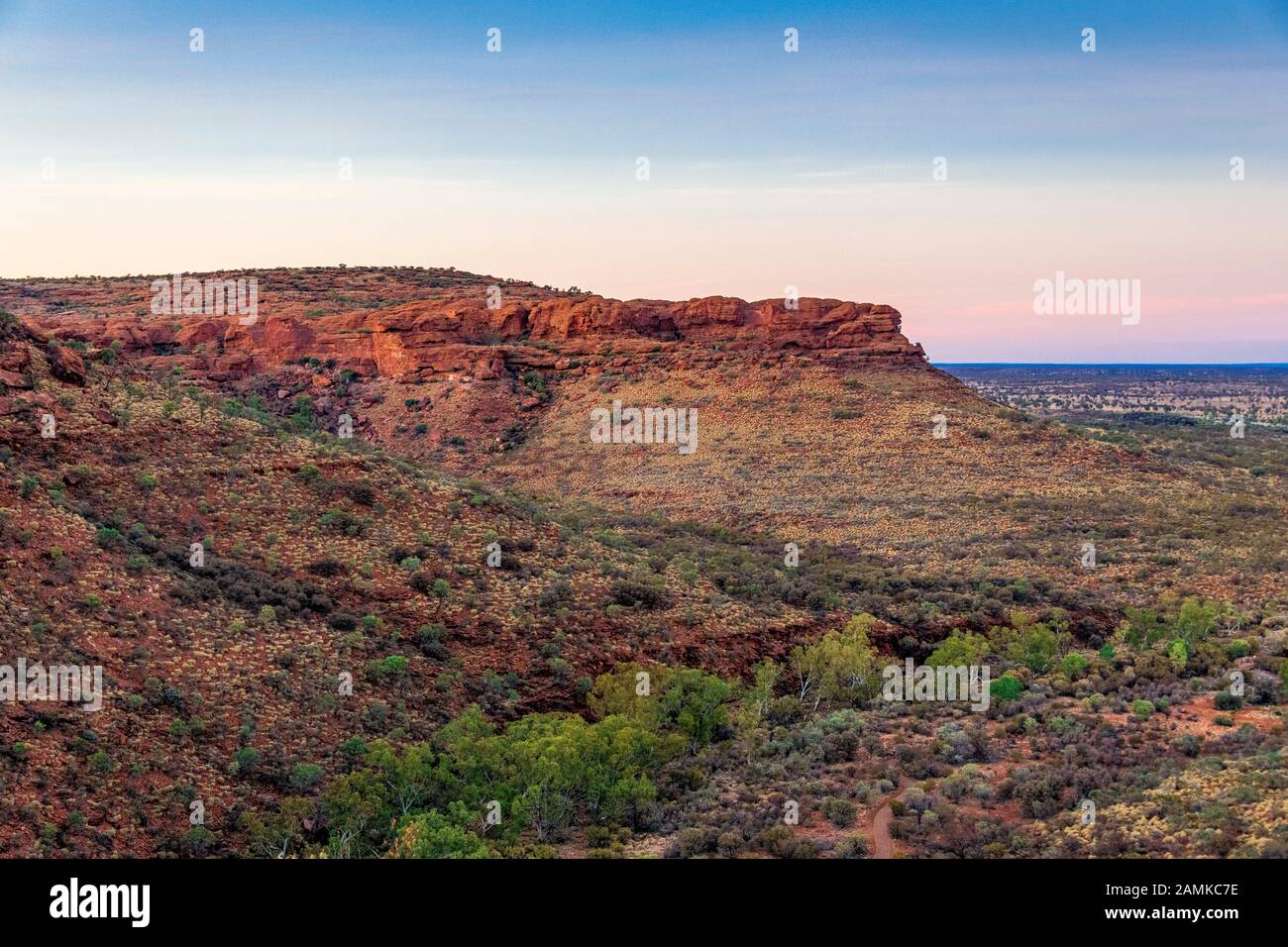 Alba A Kings Canyon, Northern Territory, Australia Foto Stock