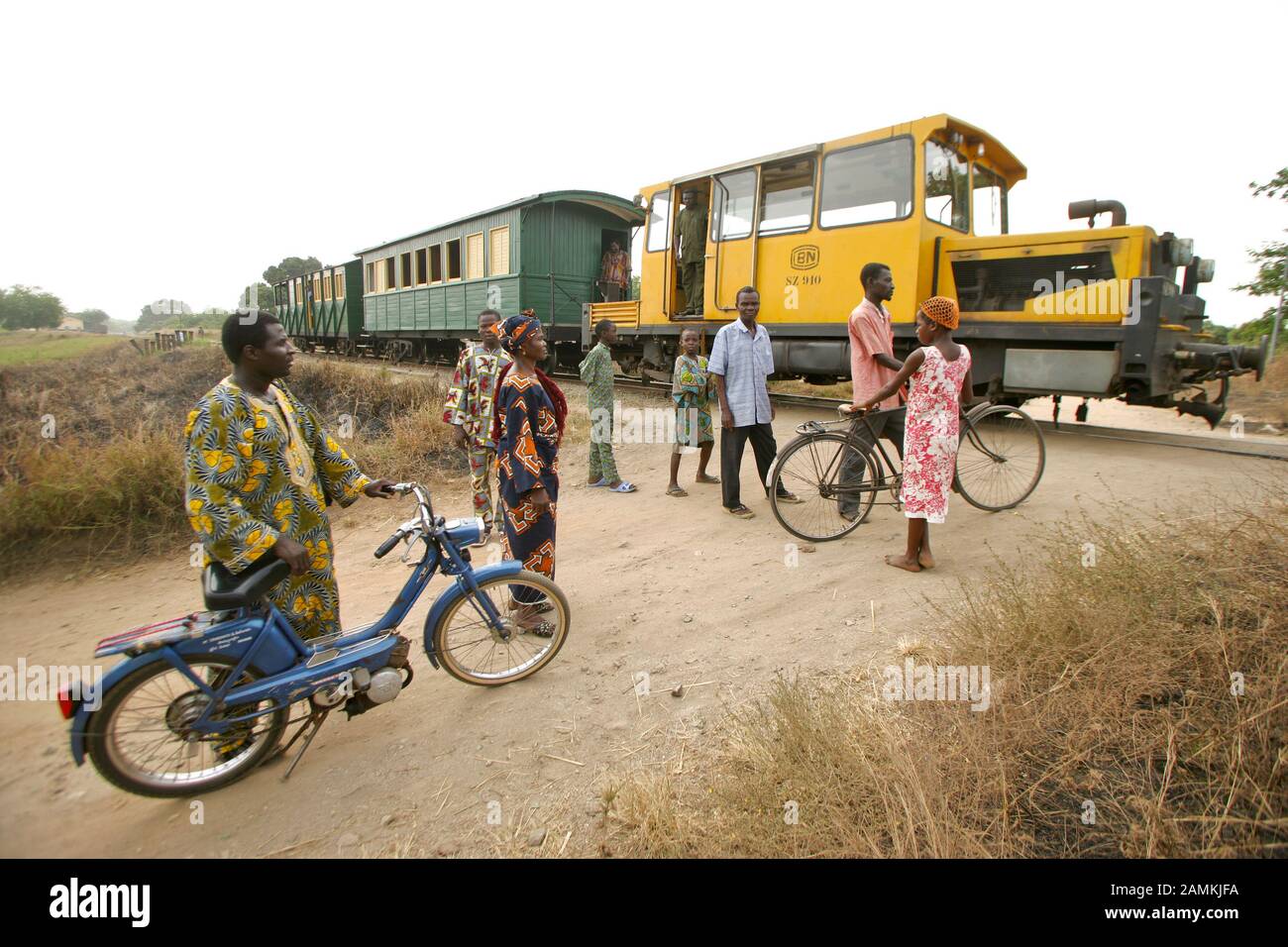 BENIN' S Treno viaggio indietro nel tempo Foto Stock