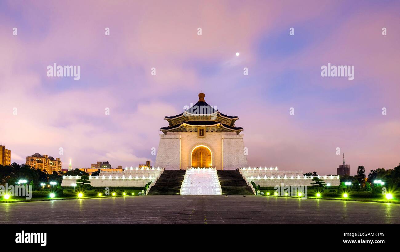 Taipei Chiang Kai Shek Memorial Hall a Taiwan Foto Stock