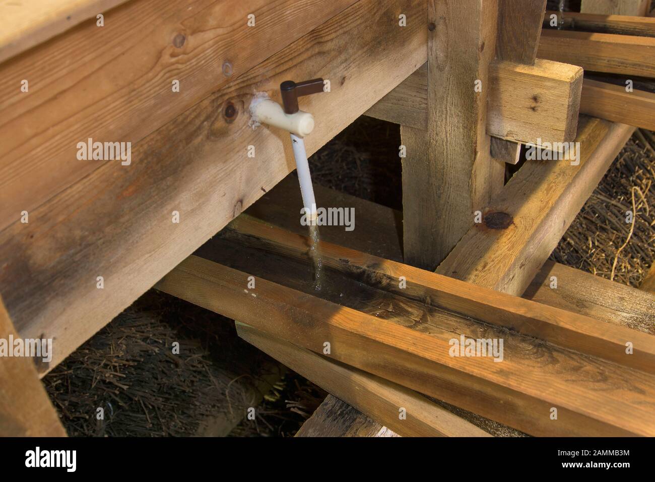 La casa di laurea nel giardino termale reale di Bad Reichenhall - Berchtesgadener LandTechnik, che distribuisce la salamoia [traduzione automatizzata] Foto Stock