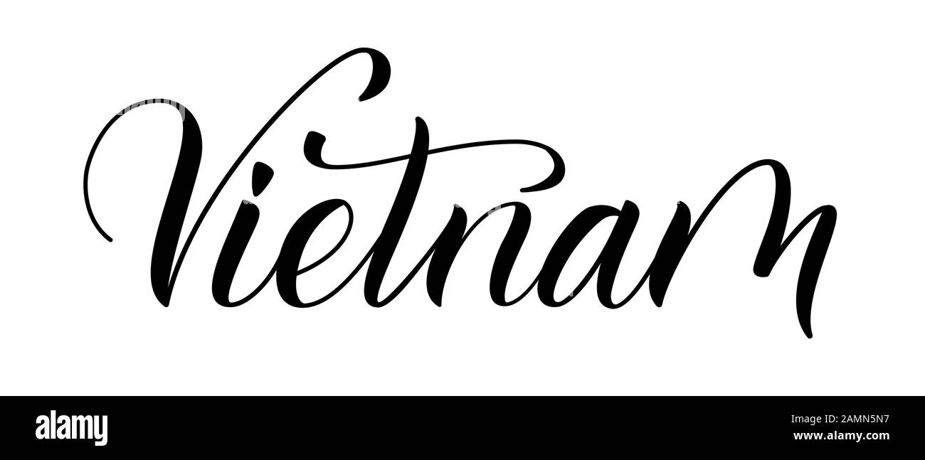 Vietnam isolato su bianco Illustrazione Vettoriale