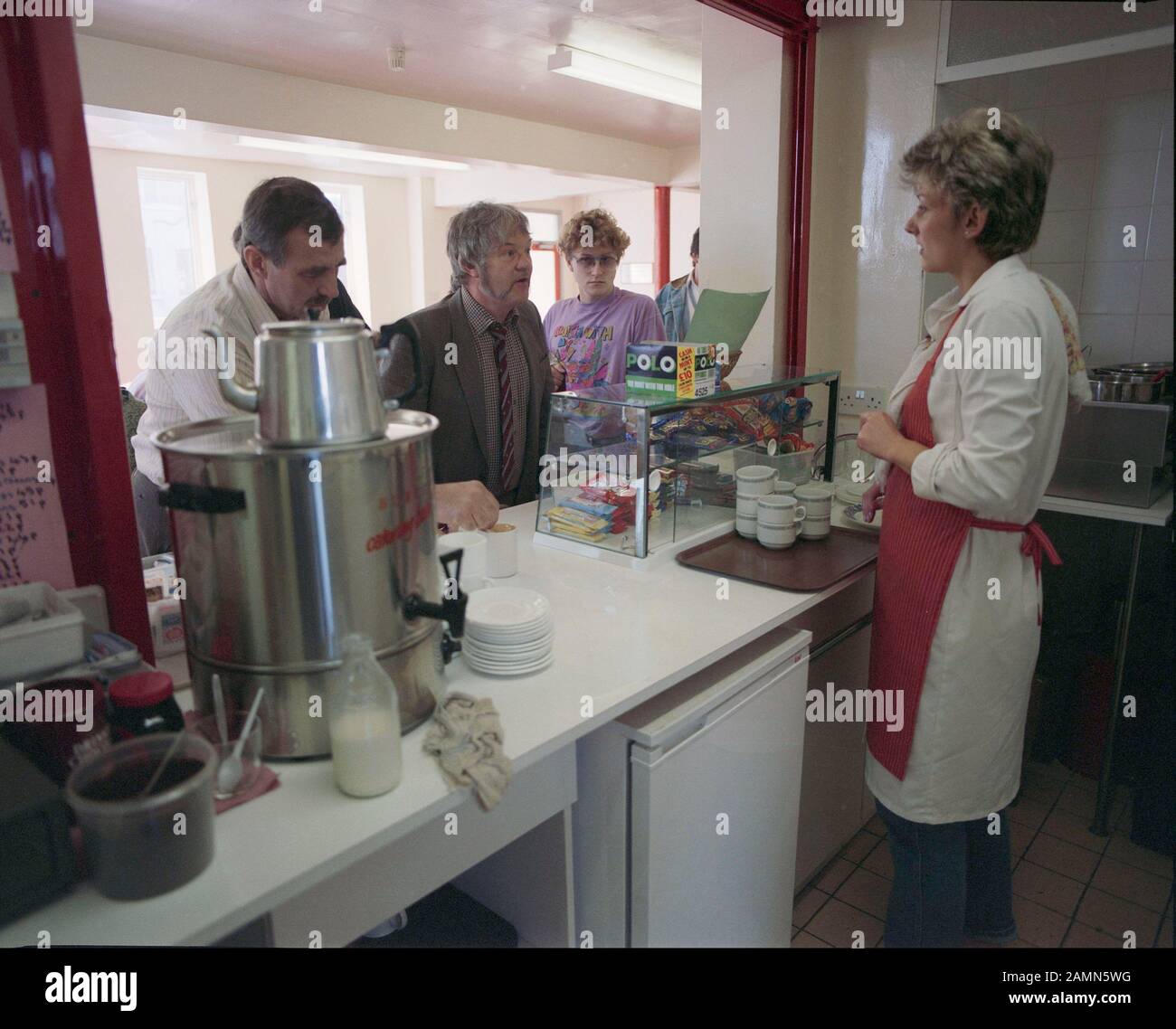 Formazione presso un centro di autorità locale a South Elmsall, Wakefield, West Yorkshire, Northern England, UK, nel 1989 Foto Stock