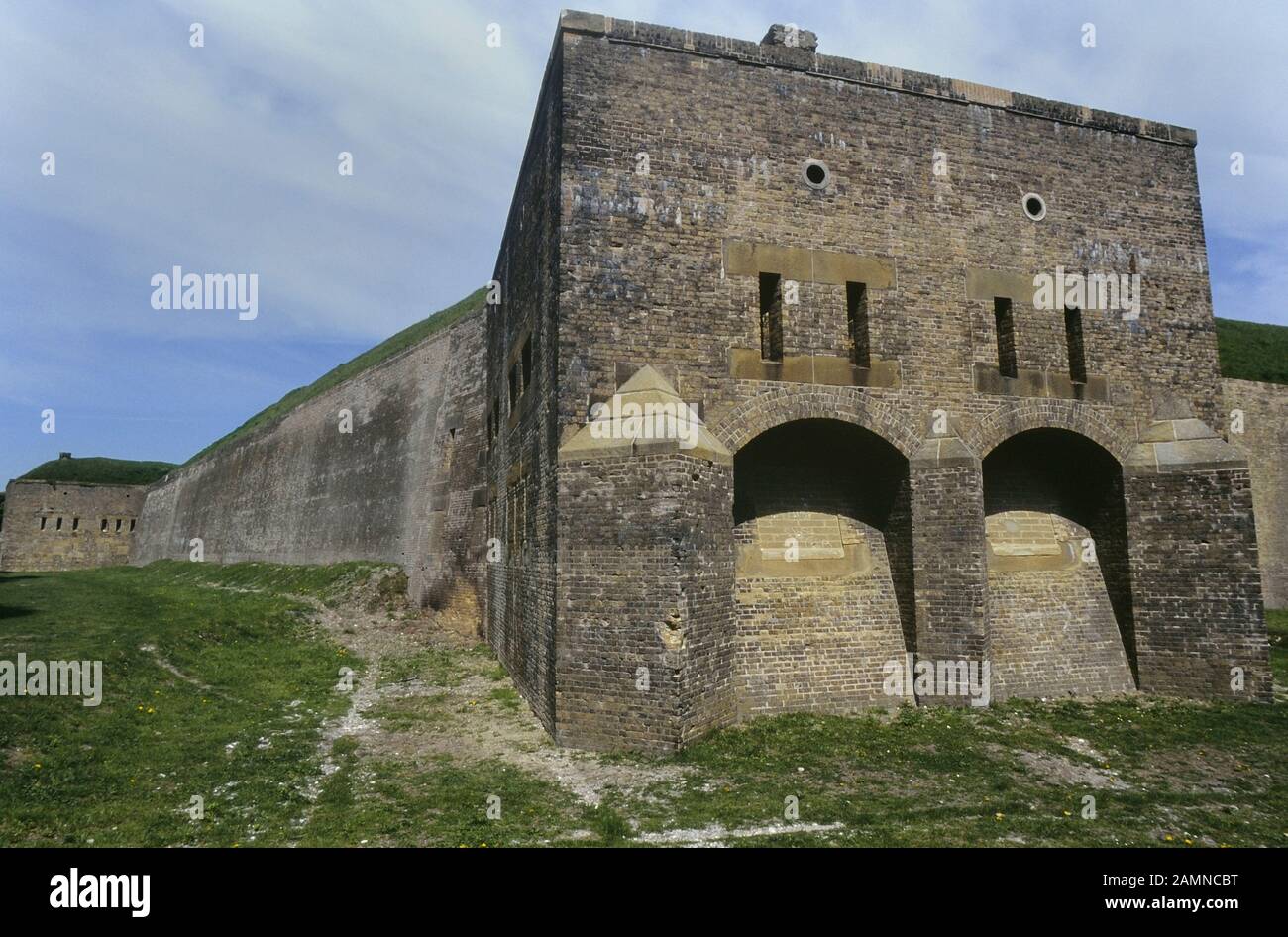 Drop Redoubt, Western Heights, Dover, Kent, England, Regno Unito Foto Stock