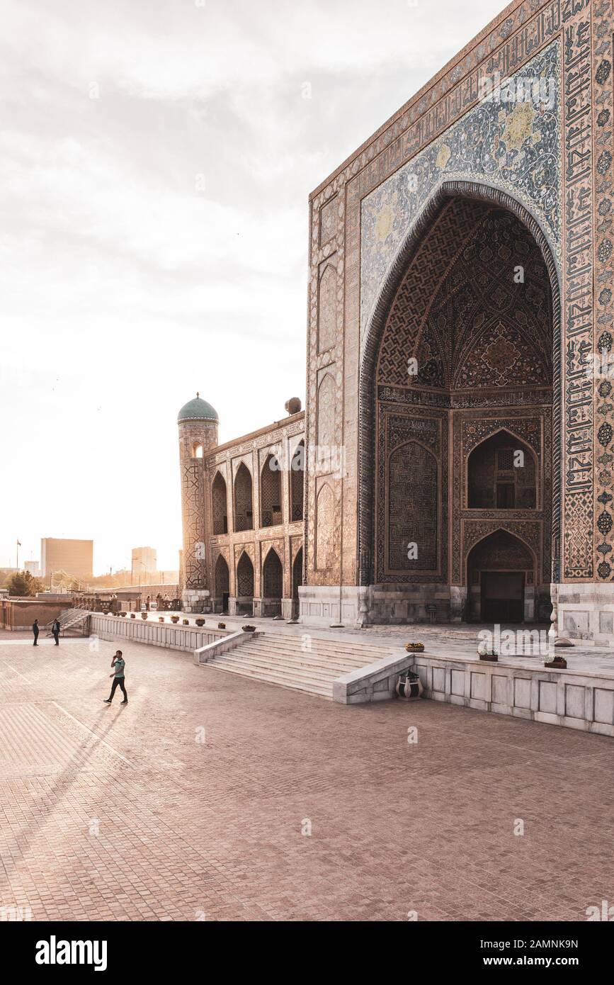 Uzbekistan, SAMARKANDA 2019: Architettura di Samarkanda Foto Stock