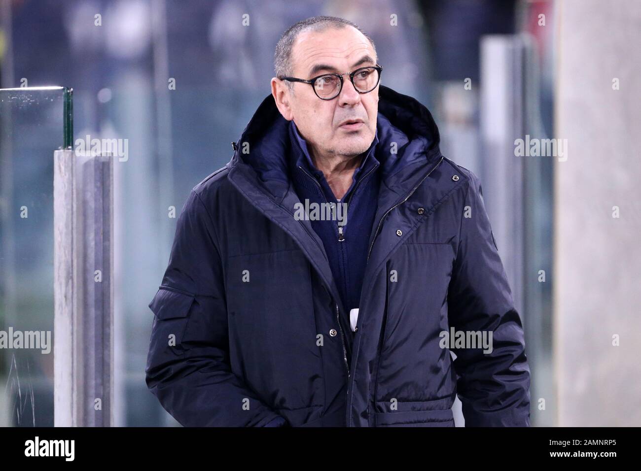Roma, Italia. 12th gennaio 2020. Italian Serie A. Come Roma Vs Juventus Fc. Maurizio Sarri , allenatore della Juventus FC . Foto Stock