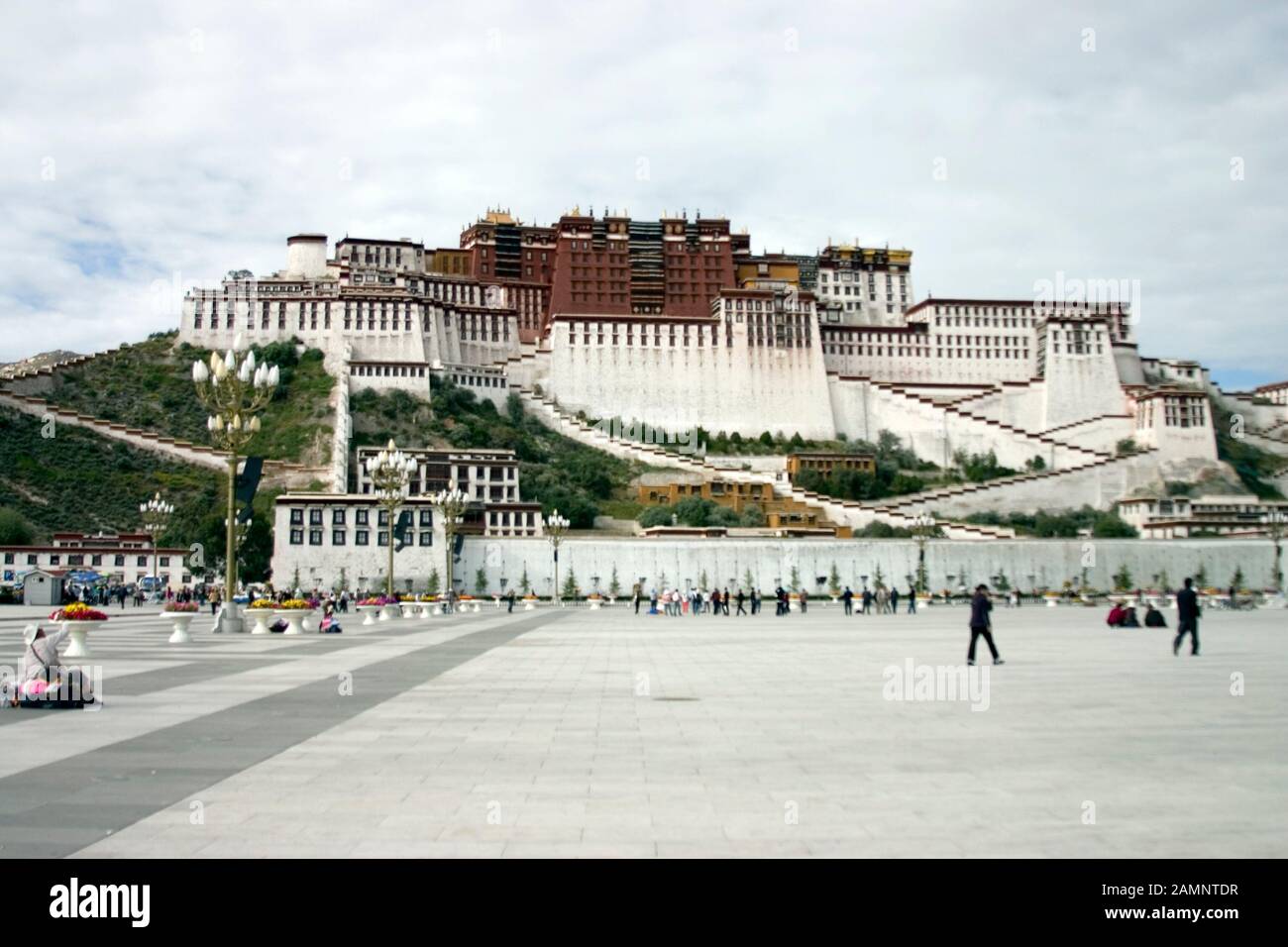 Luogo Potala a Lhasa il Tibet Foto Stock