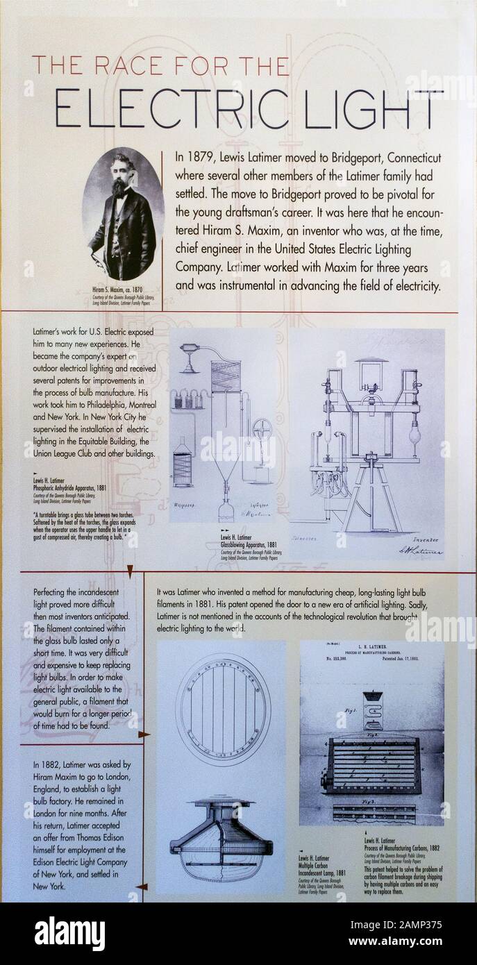 Lewis Latimer House A Flushing Queens New York City Foto Stock