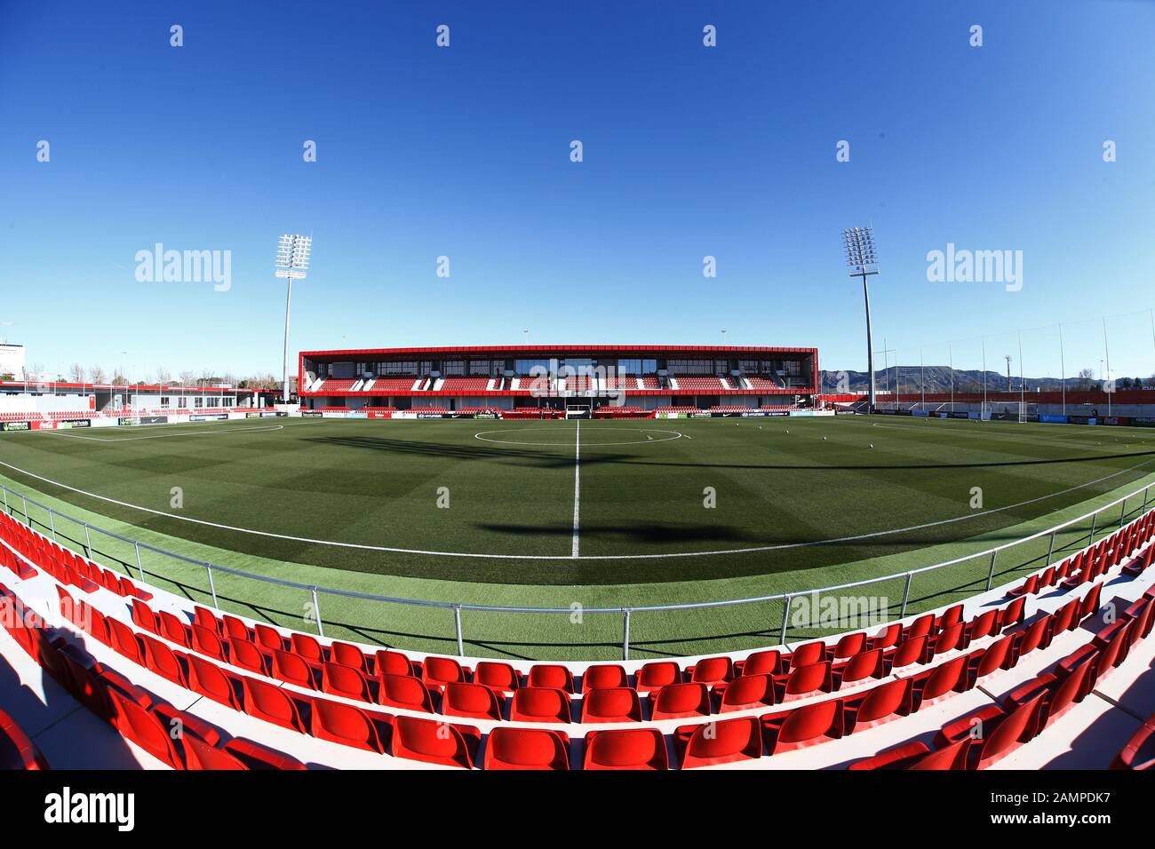 Alcala De Henares, Spagna. 11th Gen 2020. Centro Deportivo Wanda Alcala de Henares Calcio/Calcio : Vista generale del Centro Sportivo di Wanda Alcala de Henares prima della partita spagnola 'la Liga Primera Iberdrola' tra il Club Atletico de Madrid 1-0 Sporting de Huelva all'Estadio Centro Deportivo Wanda Alcala de Henares in Alcala de Henares, Spagna . Credito: Mutsu Kawamori/Aflo/Alamy Live News Foto Stock