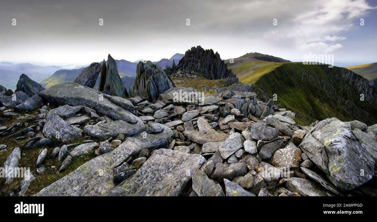 Castello Dei Winds, Glyder Fach, Snowdonia, Galles (2) Foto Stock