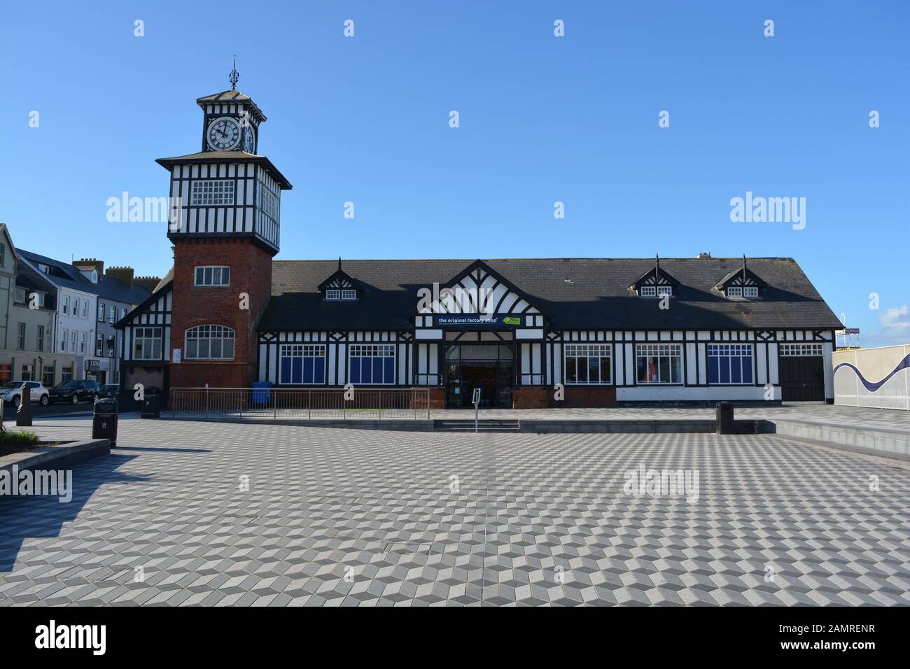 Portrush vecchia stazione ferroviaria Foto Stock