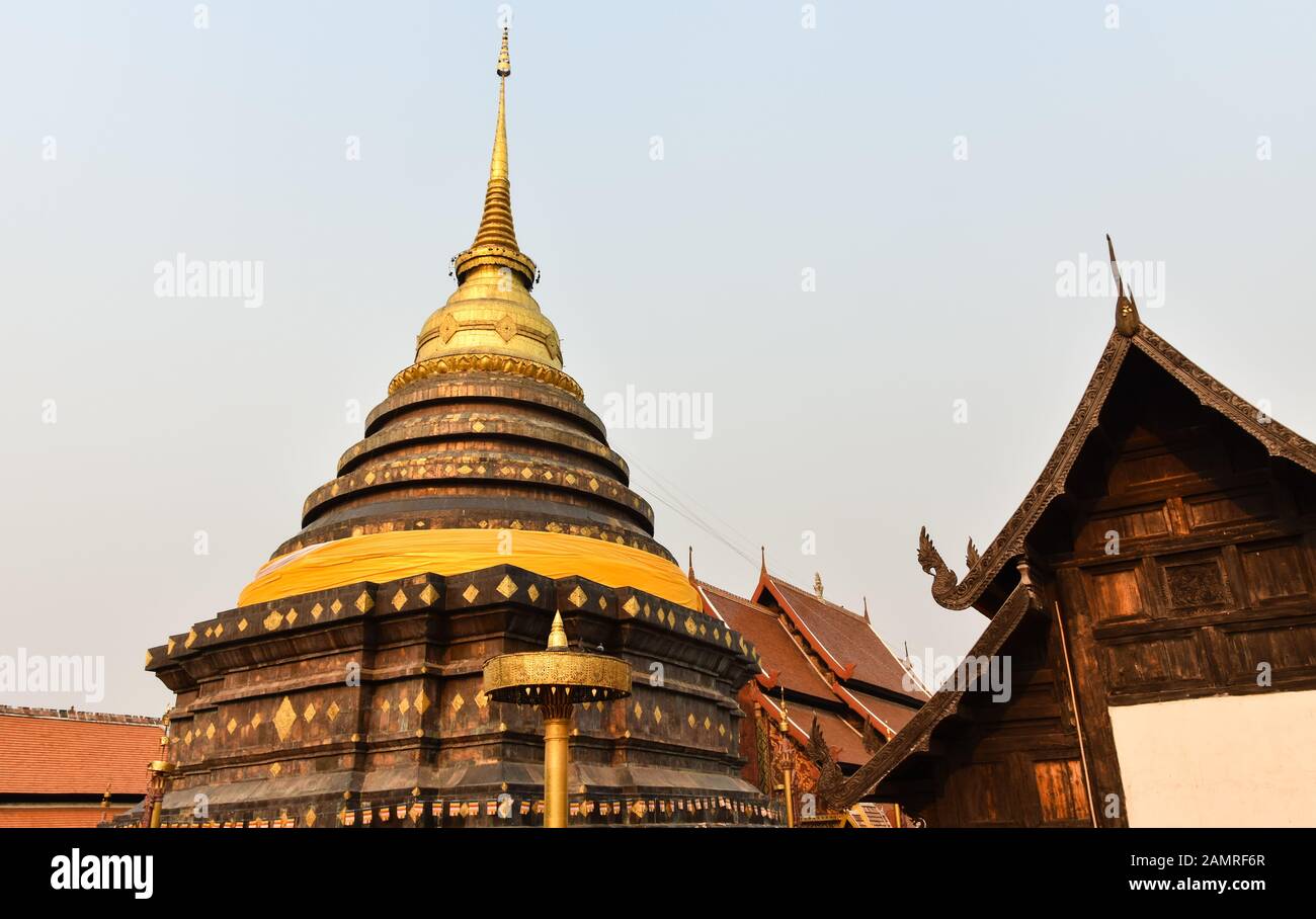 Wat Phrathat Lampang Luang in Ko Kha, Thailandia Foto Stock