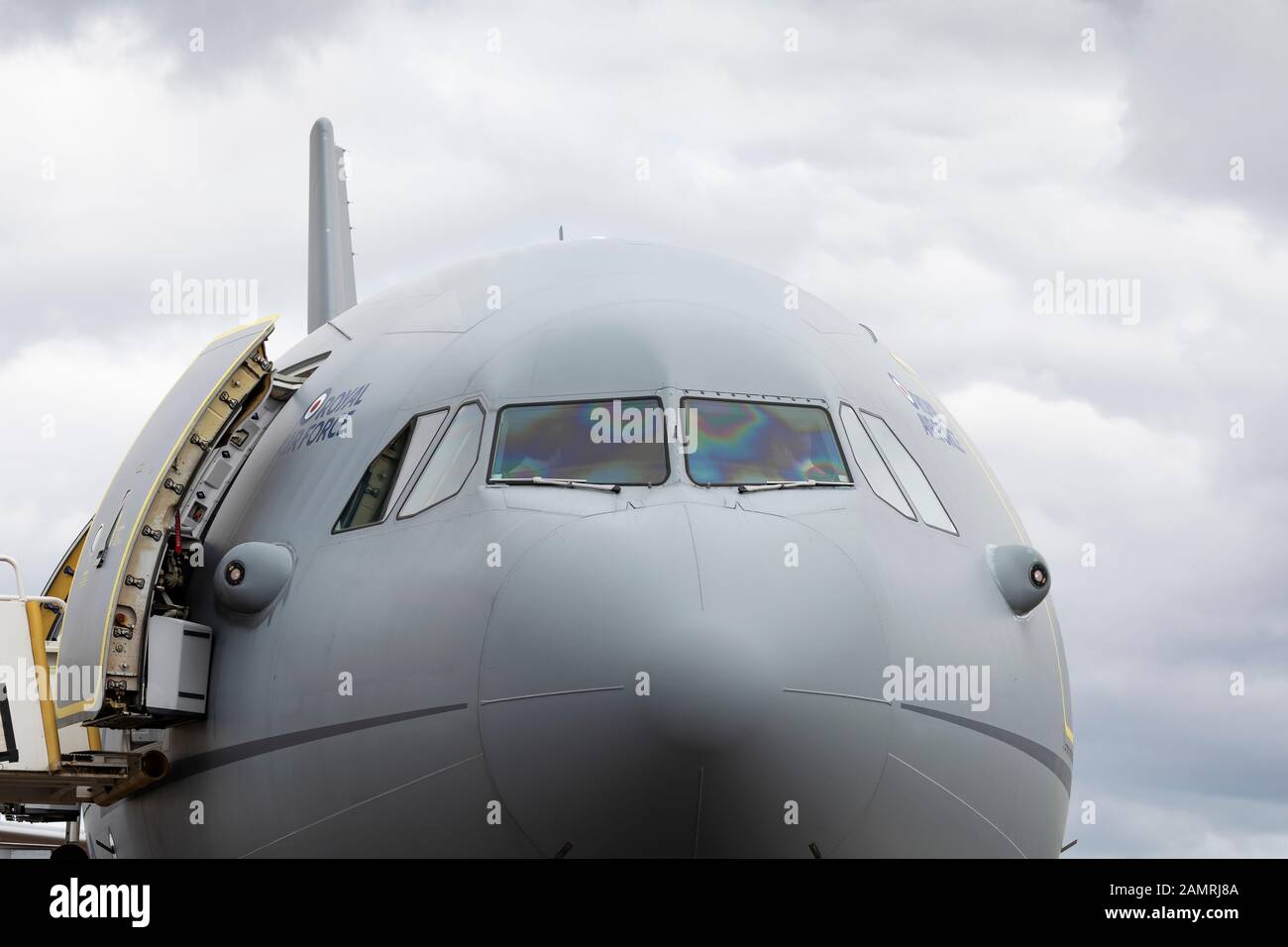 Royal Air Force Voyager il 14 luglio 2017 presso la RAF Fairford, Gloucestershire, Regno Unito Foto Stock