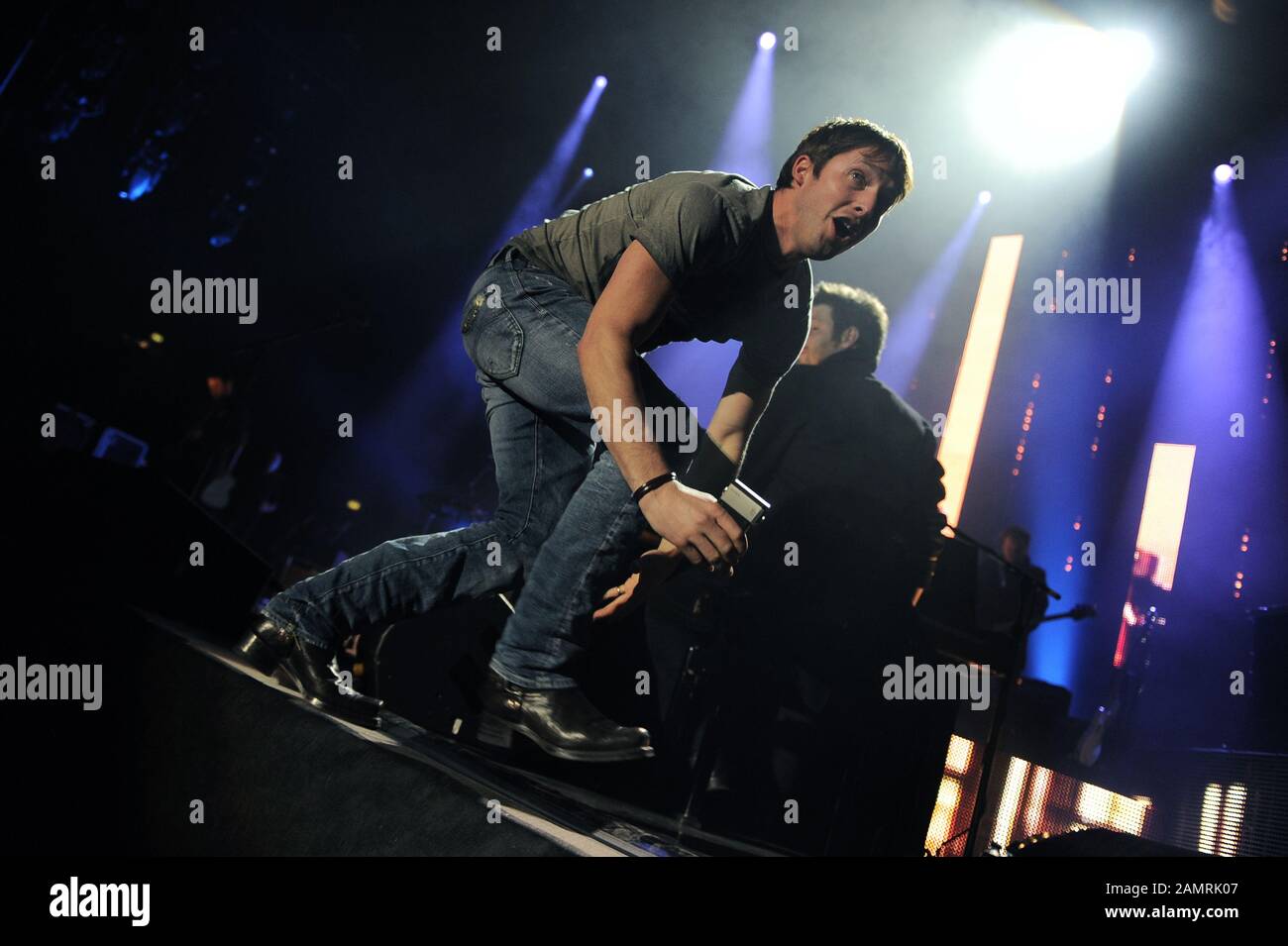 Milano Italia 14/03/2011, concerto dal vivo di James Blunt al Forum Assago Foto Stock