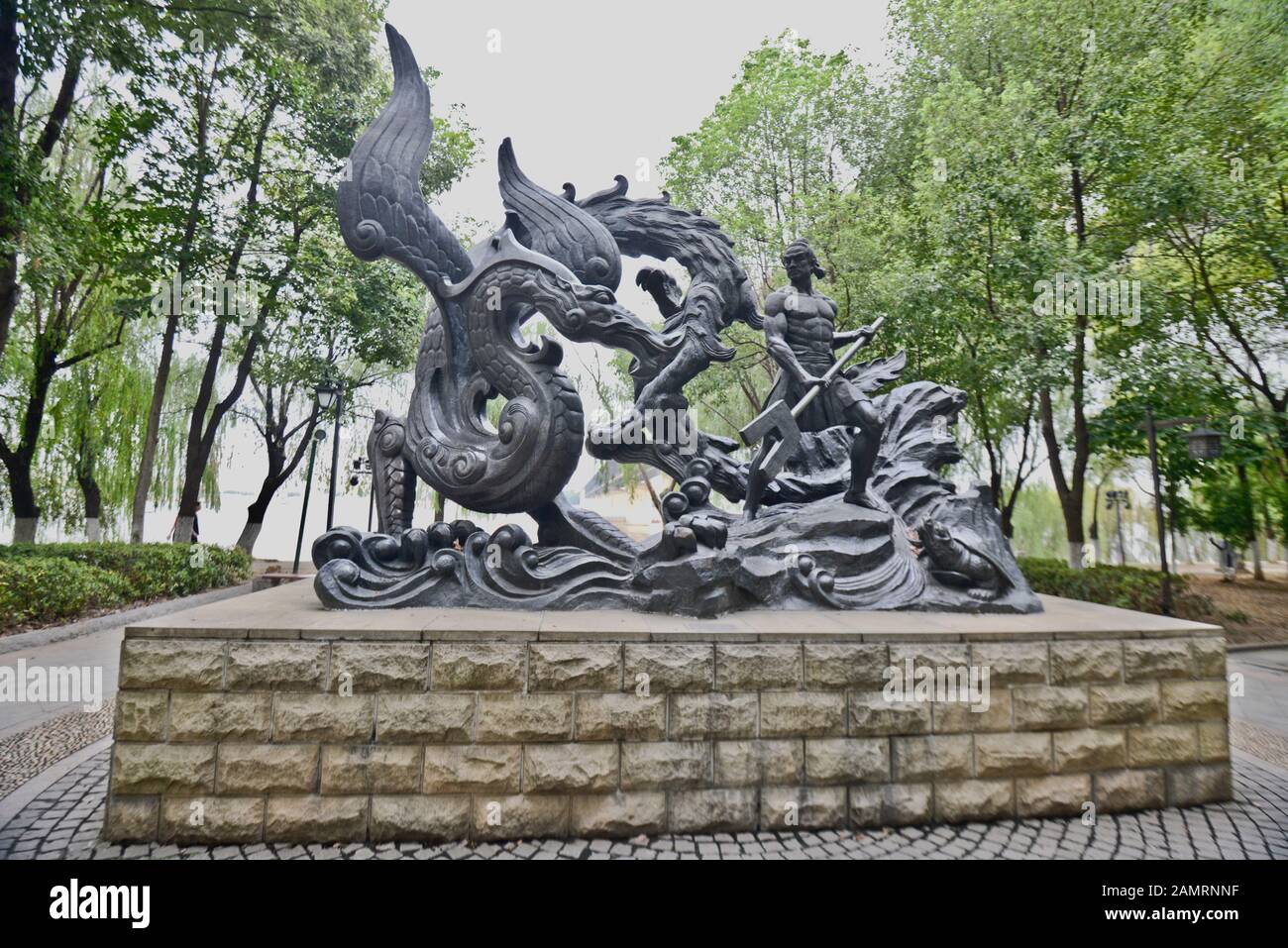 Dayu Myth Park. Wuhan, Cina Foto Stock