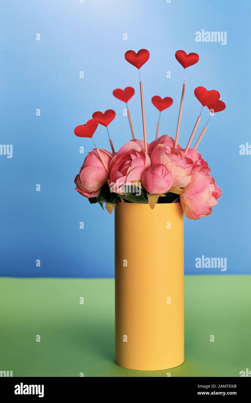 Il giorno di San Valentino ha ispirato i temi Foto Stock