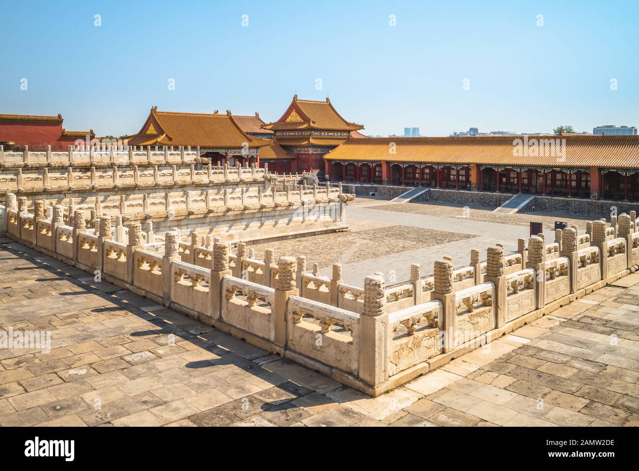 La città proibita di Pechino, capitale della Cina Foto Stock