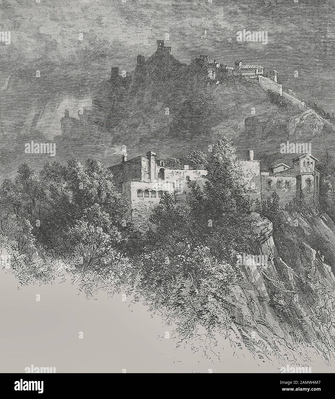 Città di San Marino, circa 1880 Foto Stock