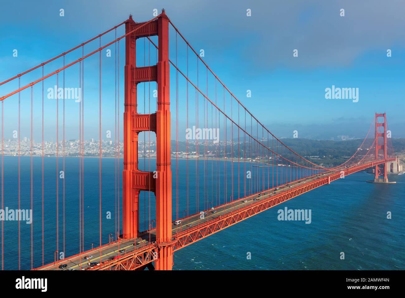 Golden Gate Bridge di San Francisco, California. Foto Stock
