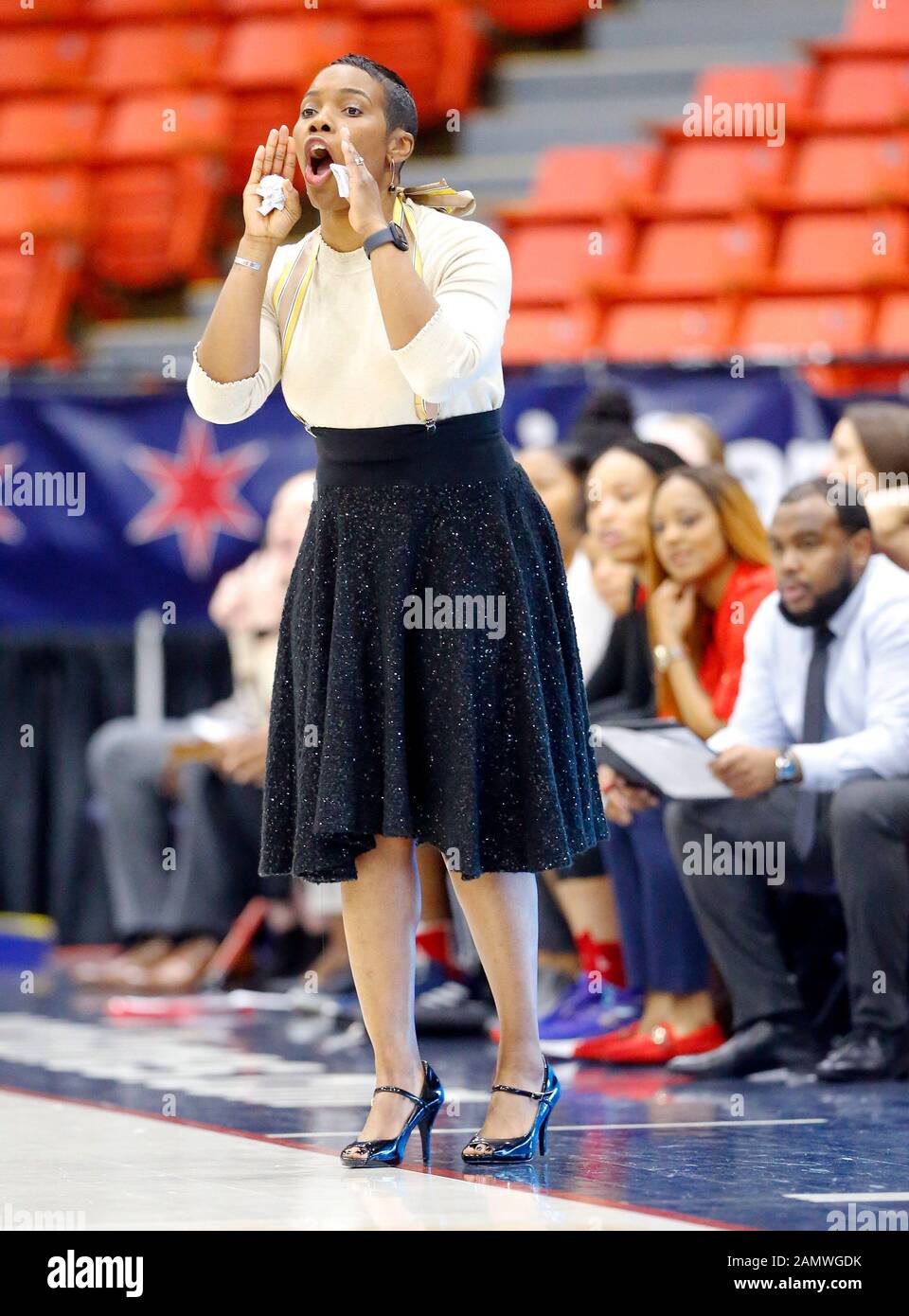 NCAA Women's Basketball 2020: Northern Kentucky Norse alla University of Illinois - Chicago Flames Foto Stock