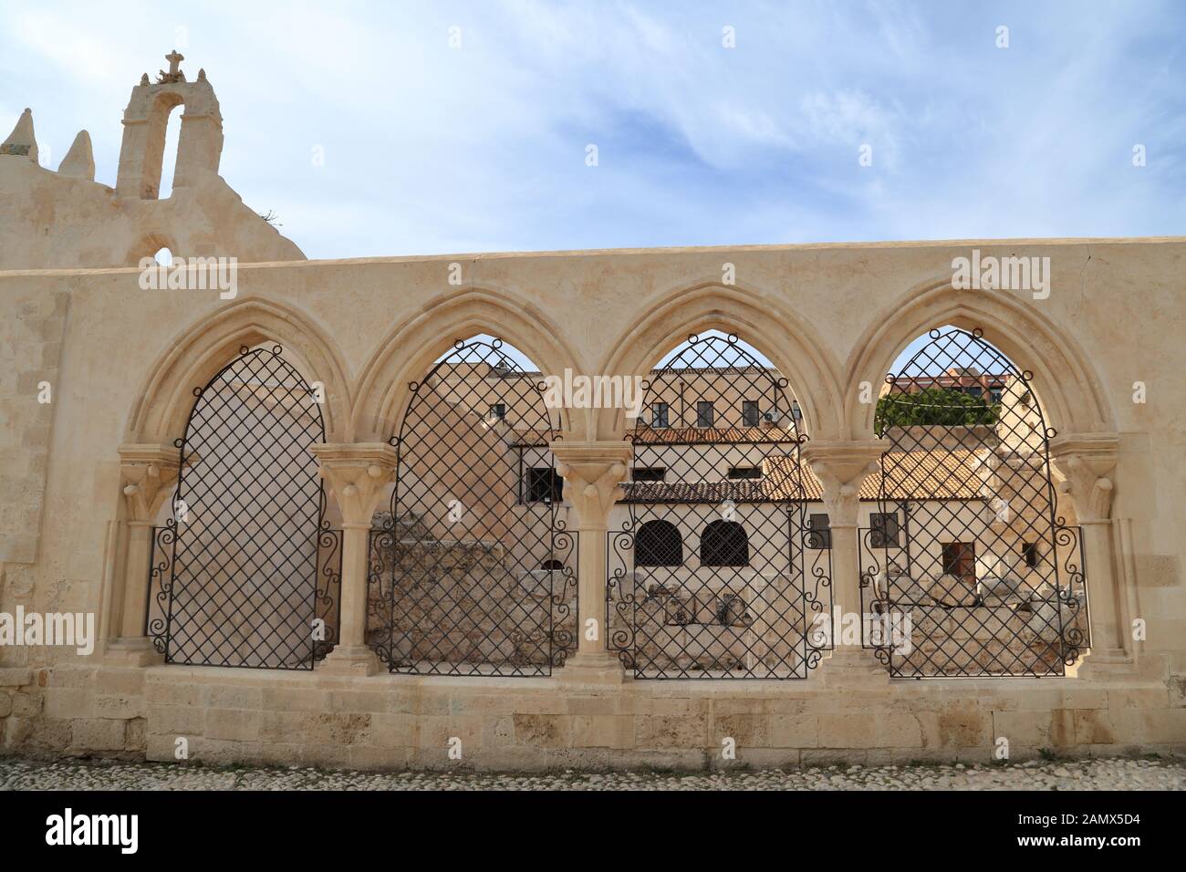Chiesa delle Catacombe di San Giovanni, Siracusa. Chiesa di San Giovanni alle catacombe di Siracusa Foto Stock
