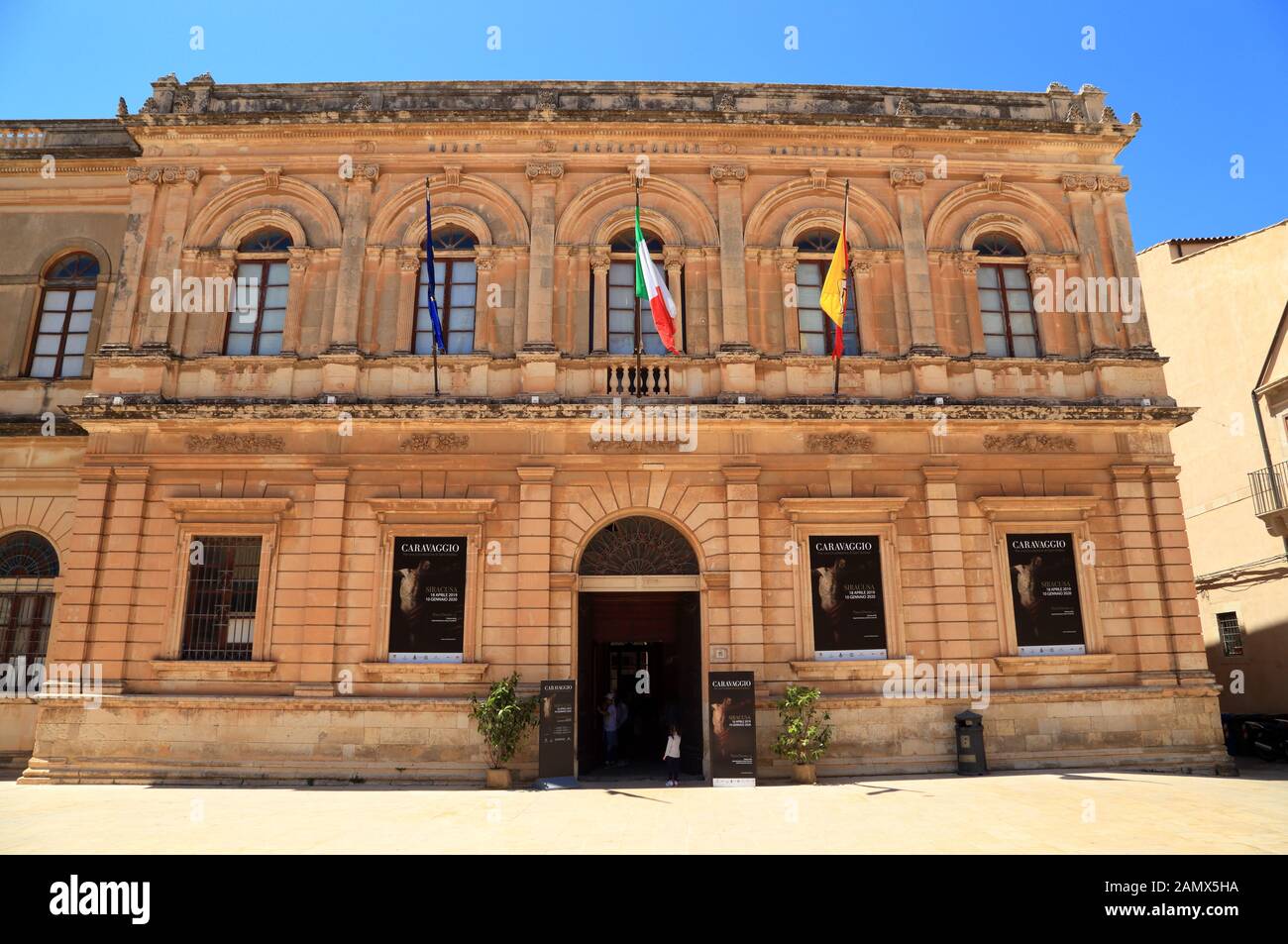 Palazzo della Sovrintendenza ai Beni Culturali di Siracusa Foto Stock