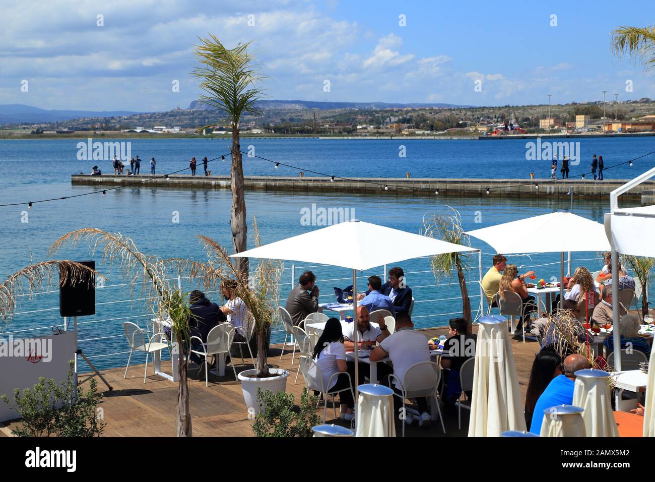 Zefiro Solarium & Lounge Bar Foto Stock