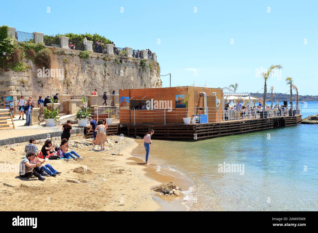 Zefiro Solarium & Lounge Bar Foto Stock