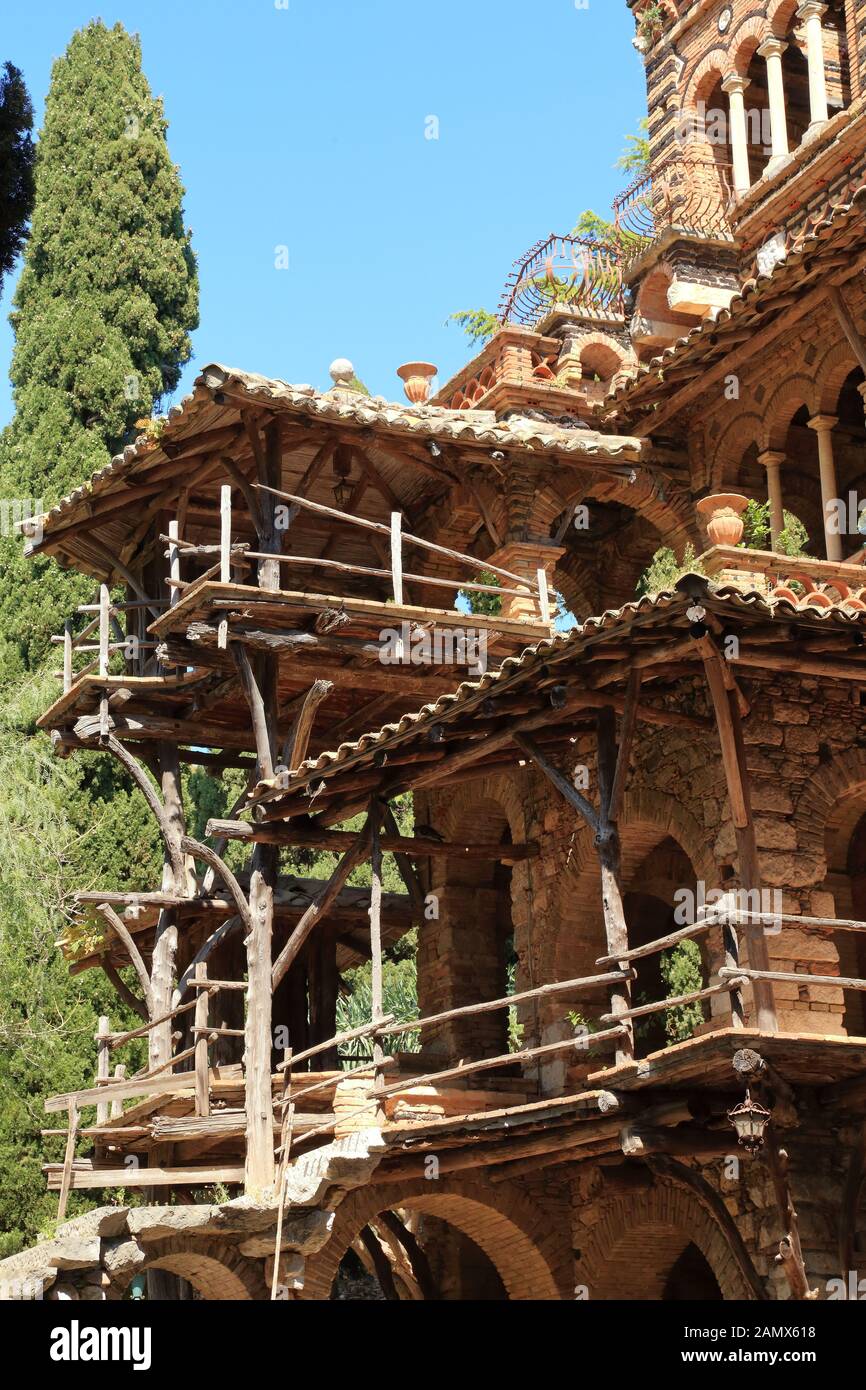 Taormina. Villa Comunale e giardino pubblico (giardino pubblico) di Firenze Trevelyan, Sicilia Foto Stock