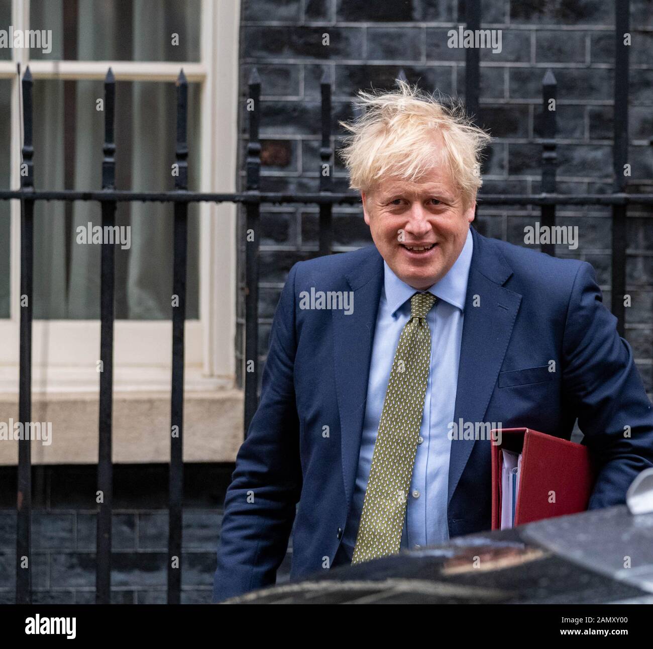 Londra Uk 15th Gennaio 2020, Boris Johnson Mp Pc Prime Minister Lascia 10 Downing Street, London Credit Ian Davidson/Alamy Live News Foto Stock