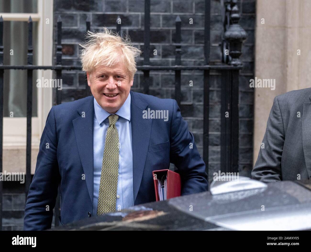 Londra Uk 15th Gennaio 2020, Boris Johnson Mp Pc Prime Minister Lascia 10 Downing Street, London Credit Ian Davidson/Alamy Live News Foto Stock