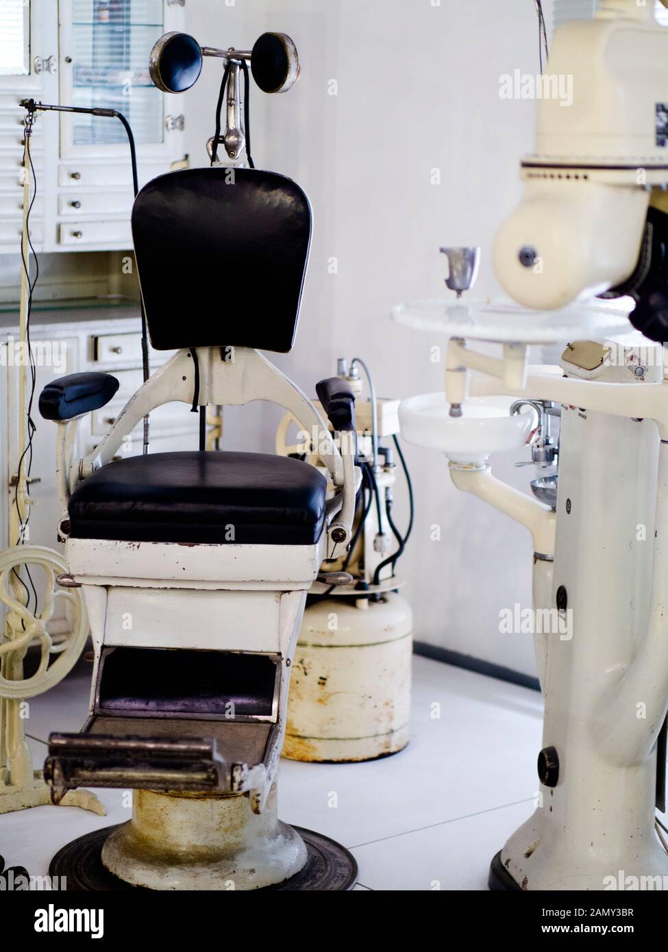 Il vecchio studio dentistico Foto Stock
