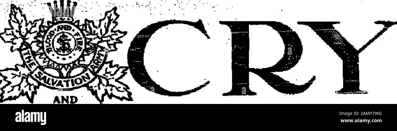 The War Cry . ia:]::.!!Street, 29 ottobre; Toronto Cor,-eress, 4-9 novembre; St. CillurL.ts, 9 novembre 11-12. BRIO. RAWLING: Owen So-nd, novembre 11-13; Wiarlon, Nov, H;?^Vingham, Nov. 18-20; Cliiinn, Nov, 21-22; Coderich, Nov. N-2j:Thcdford, Nov. 28-29; Forj^T, Nov, 30.Dec 1; Peirolia, 2-4 Dic. Briga, e ONOREVOLE. MOKEHEN-Montril J, 29 ottobre. BRIGA Mcmillan - Owen Sound, Novembre 11-U; IViarton, novembre H; Wingbain, novembre 1&.20; Clinton, novembre 21-22; Coderich, 23 Novembre-Z?; Thcdford, 28 Novembre-23; Forest, Novembre 30 Dicembre 1; Petrolia, Dic, 2-4, MAJOK McAMMONB-UxIlridge, Ott, 28-29. Major e LA SIGNORA. Walton-Ottawa 1, Ocl. 28-29. Ettttf-Ciplaii Foto Stock