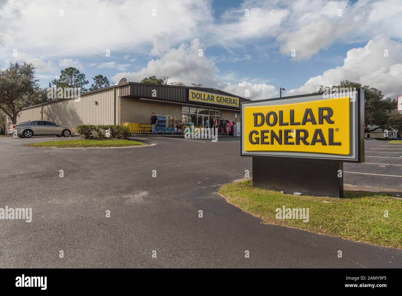 Dollar General Store segno anteriore Foto Stock