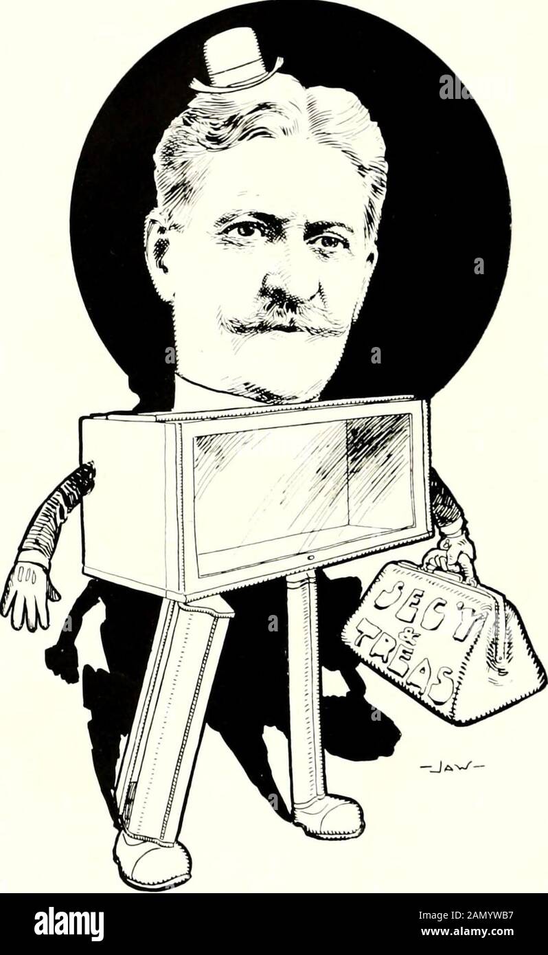 Una galleria di disegni a penna in bianco e nero dei 'Cincinnatiani come si vede 'em' . Dawson J. BLACKMORE The Krell piano Company. J. E. BLAINE (Uohe-Wernicke Company 1^14742 J^J^ 4«*v/. Foto Stock