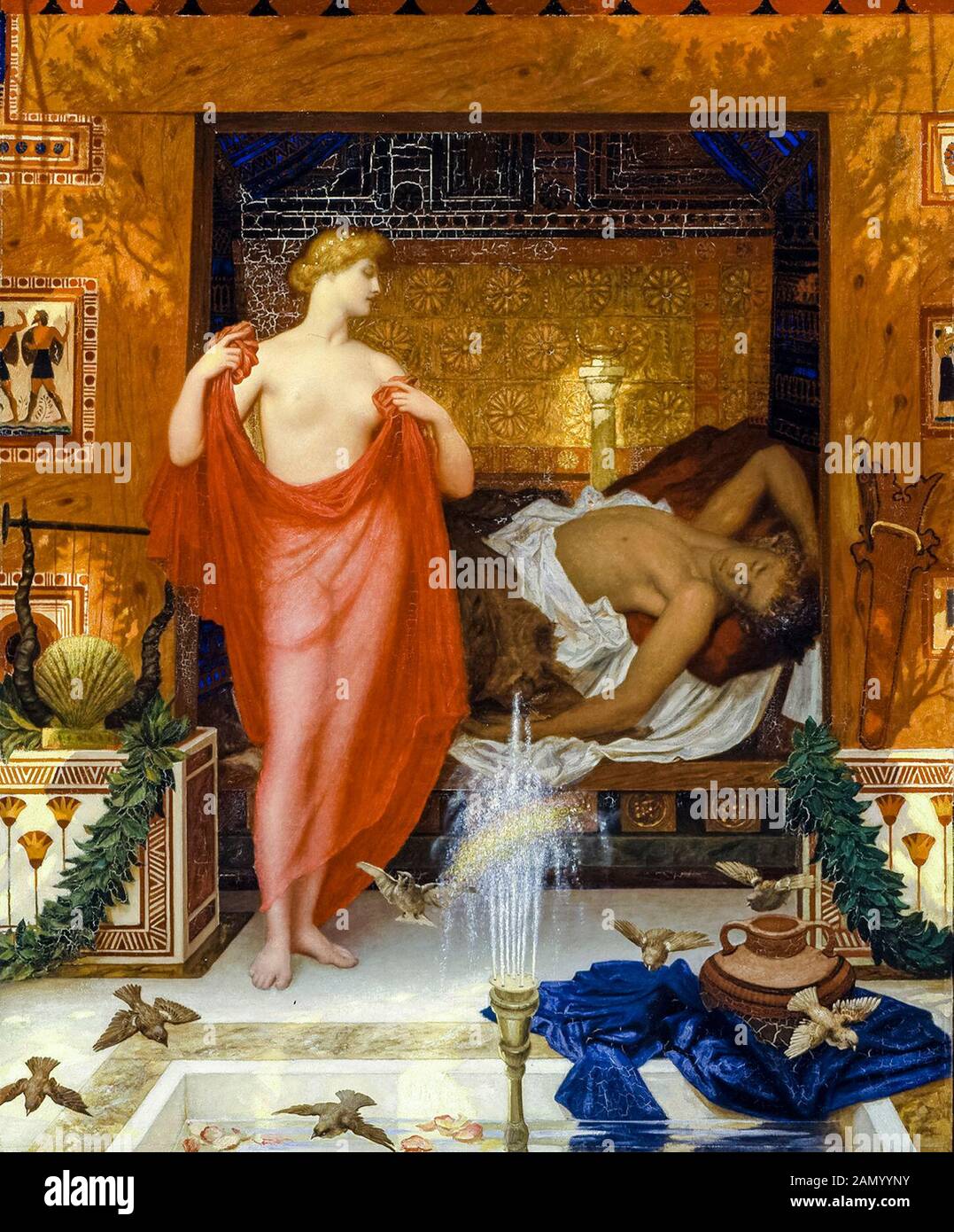 William Blake Richmond, Hera nella Casa di Hephaistos, pittura, 1902 Foto Stock