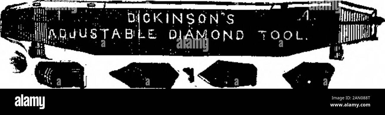 Scientific American Volume 47 Numero 18 (Ottobre 1882). E Sagomato Diamond Carbon Pointr, Indispensabile Fornitaporcellane, Acciaio Temprato, Ferro Raffreddato, Andipaper Calender Kolls. Meccanica pratica e papermakers che li usano pronunciare thf m una meraviglia dell'età, per efScclency e durevolezza, facendo quello che nessun steeltool può fare. Dopo la rotazione: I Rotoli, ispezionati al microscopio, non sono soggetti a usura percettibile. Essi arenow ampiamente utilizzato nel Laminazione e cartiere, bothin questo paese e in Europa. Inviare il timbro per Circularto JOHN DICKINSON, 64 Nassau Street, New York. Thebest rTHEWATCHC Foto Stock