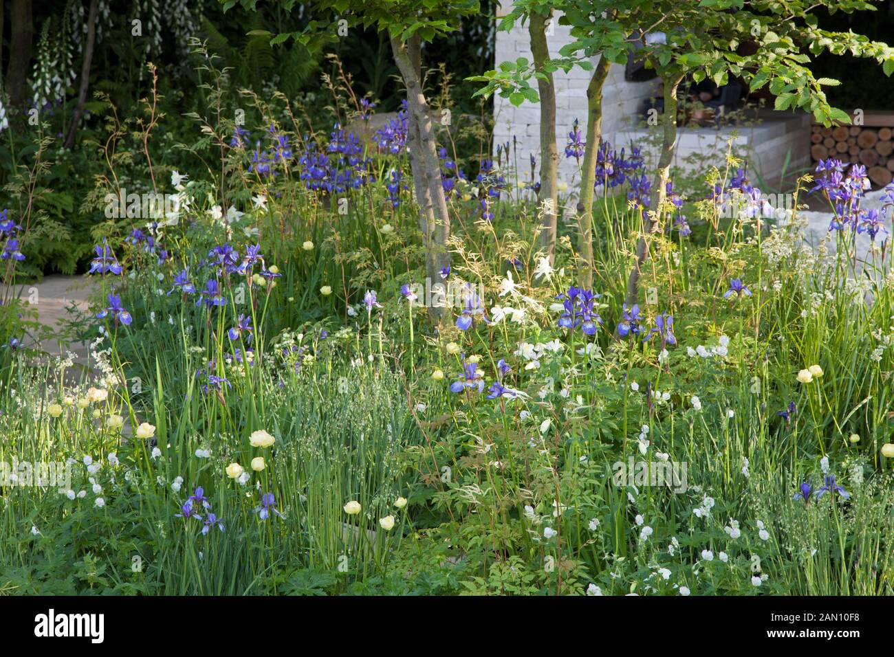 Il giardino HOMEBASE 'tempo per riflettere" IN ASSOCIAZIONE CON LA SOCIETÀ di Alzheimer. RHS CHELSEA 2014 DESIGNER ADAM FROST Foto Stock