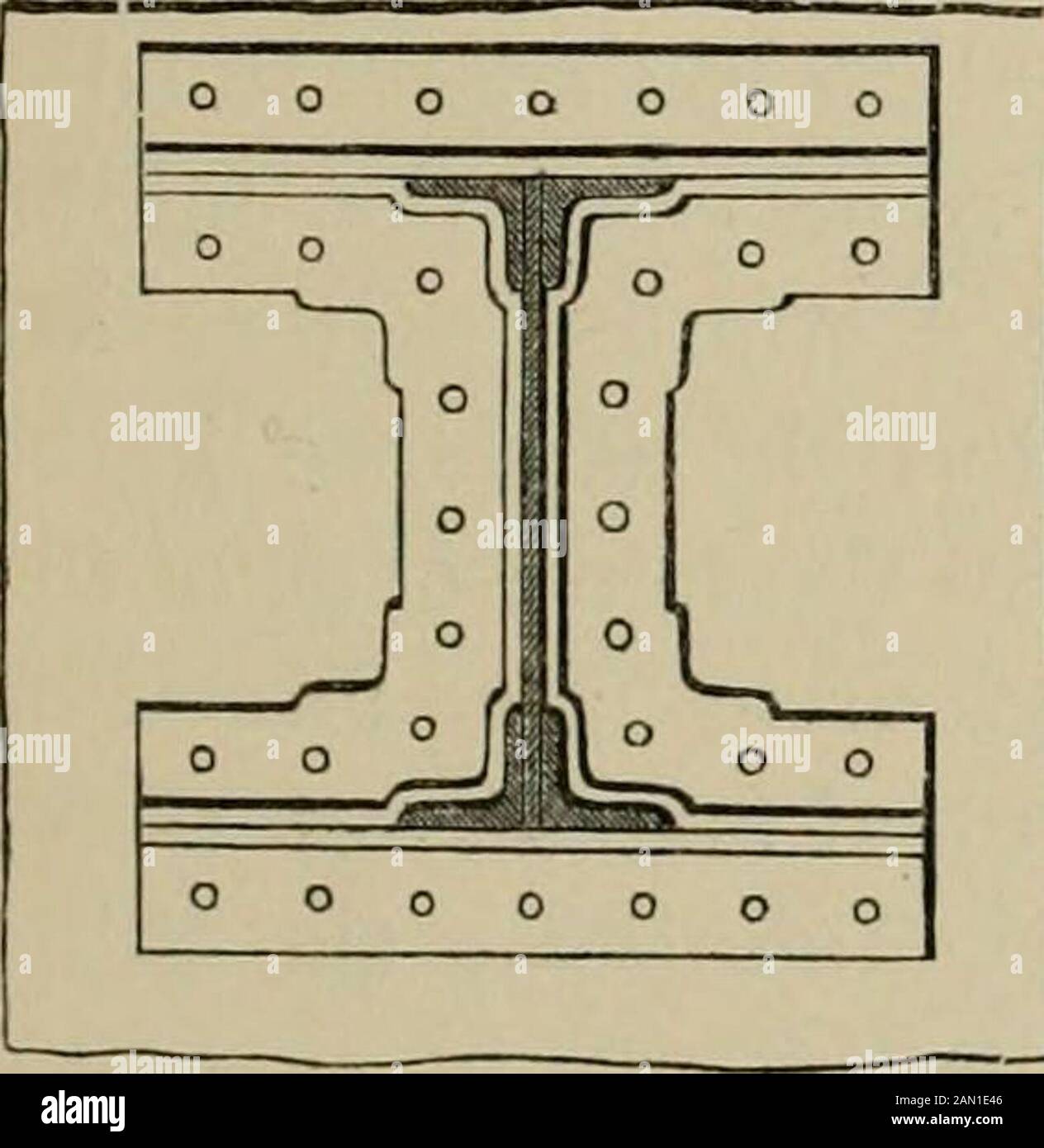Costruzione navale in ferro e acciaio / un trattato pratico . . Fig. 166. Fig. 164.. Foto Stock
