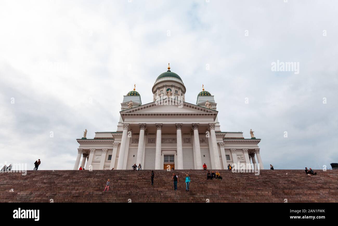 Vista Sulla Cattedrale Di Helsinki Foto Stock