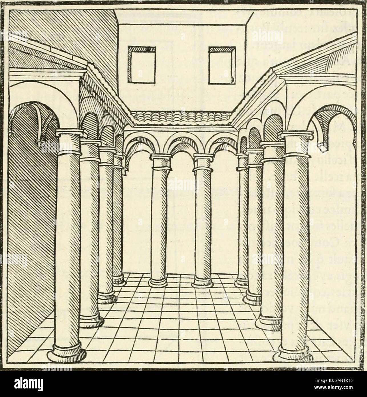 Architettura, ou, Art de bien Bastir . I DE V I T R V VE. ^i.. La cjuartc partie près anfll grande quelciirdiâ:eiongiicur,aprcndredcpuislerezdechaufieeuifcjucsaux dau dellbuLZ des foli-uhaules,Ôclercftc employé aux planchers di6lz launaires, & Coffre fairy de cuit receptoou des faultouft. Si la longueur dicelluy Auantlogis; eft de dente a quarante piedz,lâ largeur pourles flans ou coftieres qui font Portiques tat a droid comme a gauche, fera dvne tiercepartie de ceftemefure. Mais fi elle cfl: De quarante a cmquante/oit icelle longueurdiuigee Foto Stock