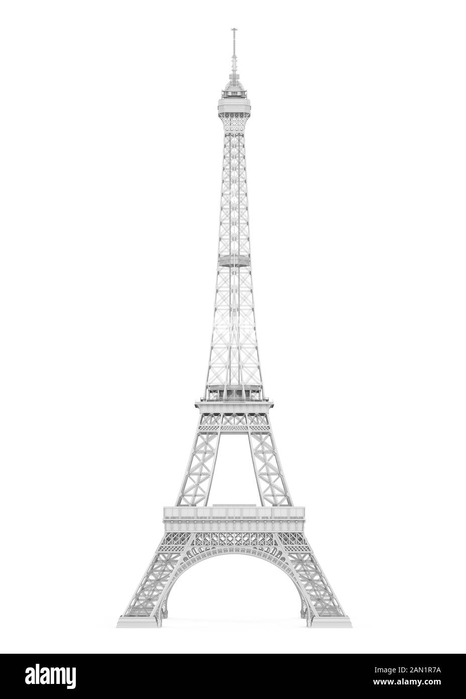 Torre Eiffel isolato Foto Stock