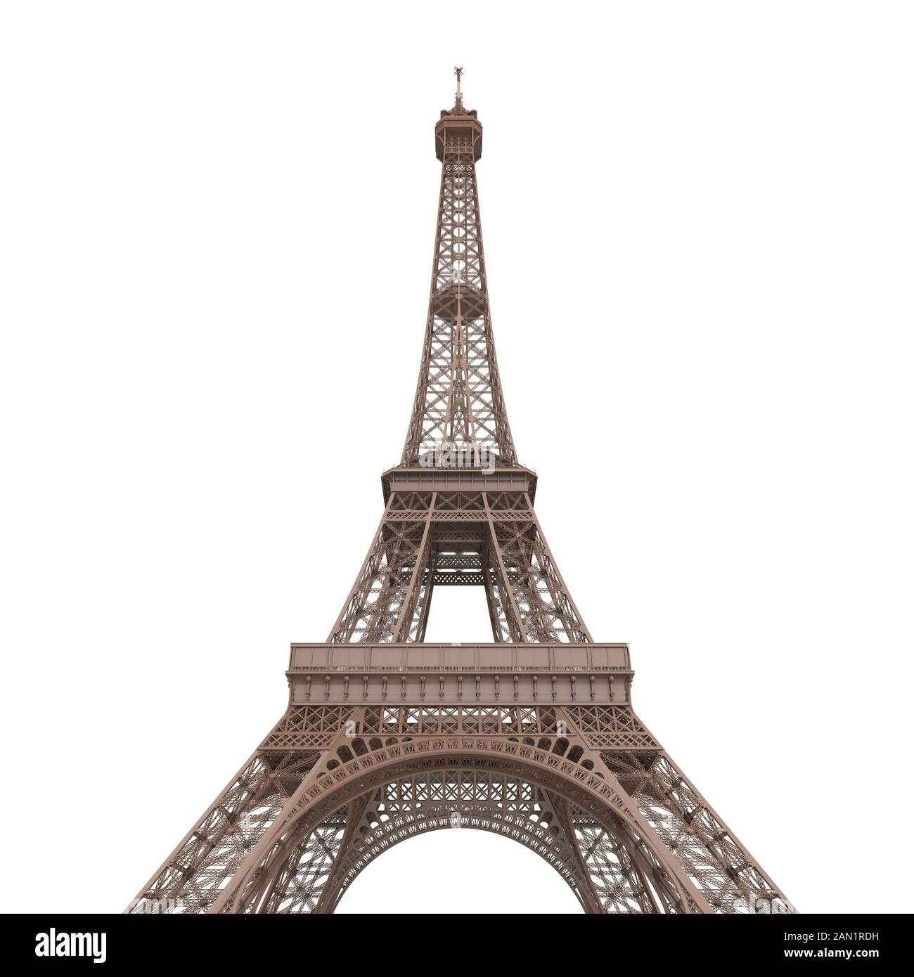 Torre Eiffel isolato Foto Stock