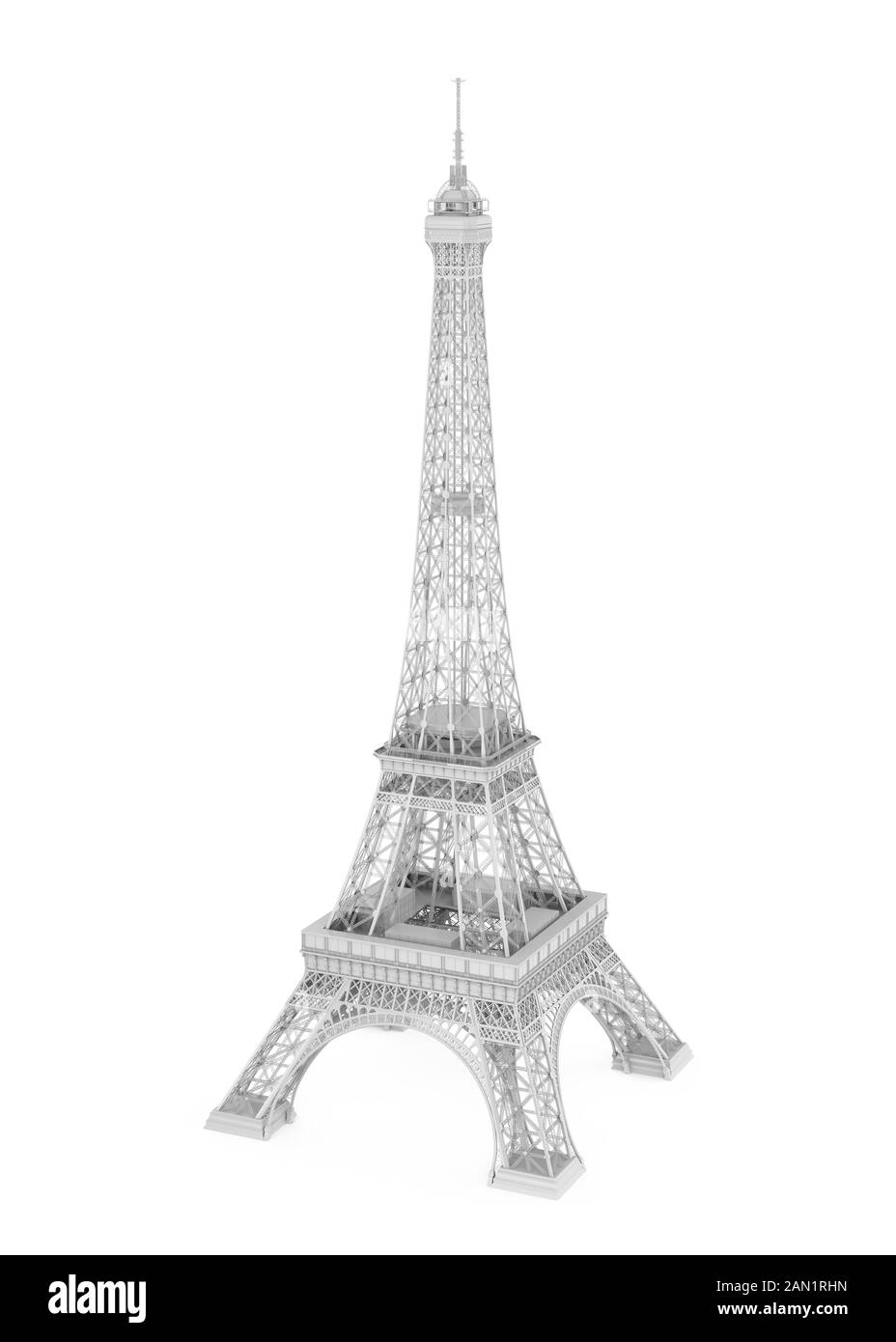 Torre Eiffel isolato Foto Stock